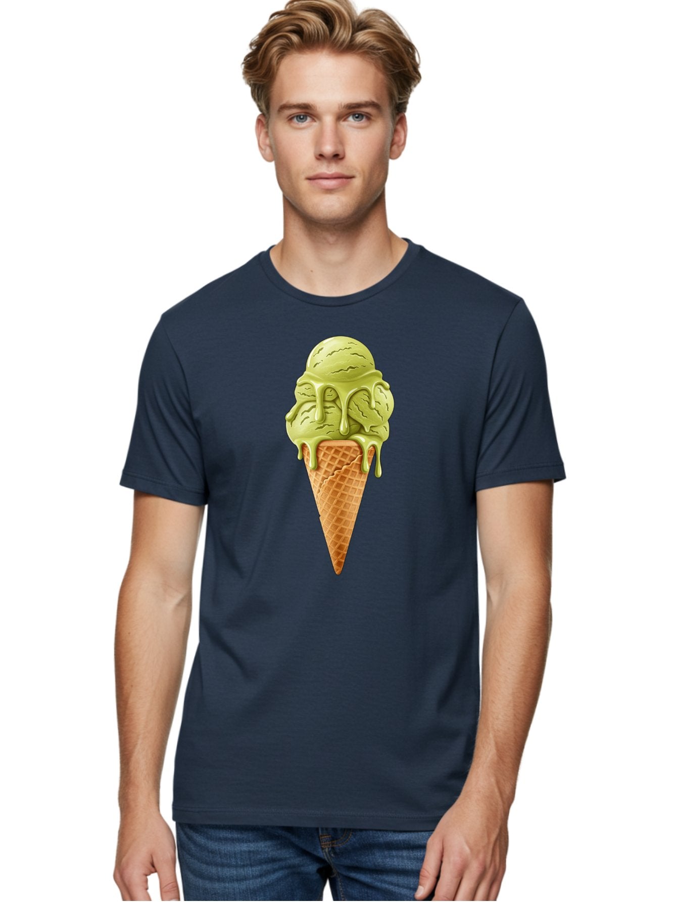 Pistachio-Ice-Cream-Cone Men'S Graphic Tee, 100% Cotton, Comfortable Casual Summer Wear, Machine Washable, Vintage Camera, Old Camera, Antique Camera, Black Camera, Classic Photography, Photography Equipment, Nostalgic Device, Film Camera, Baj697 30