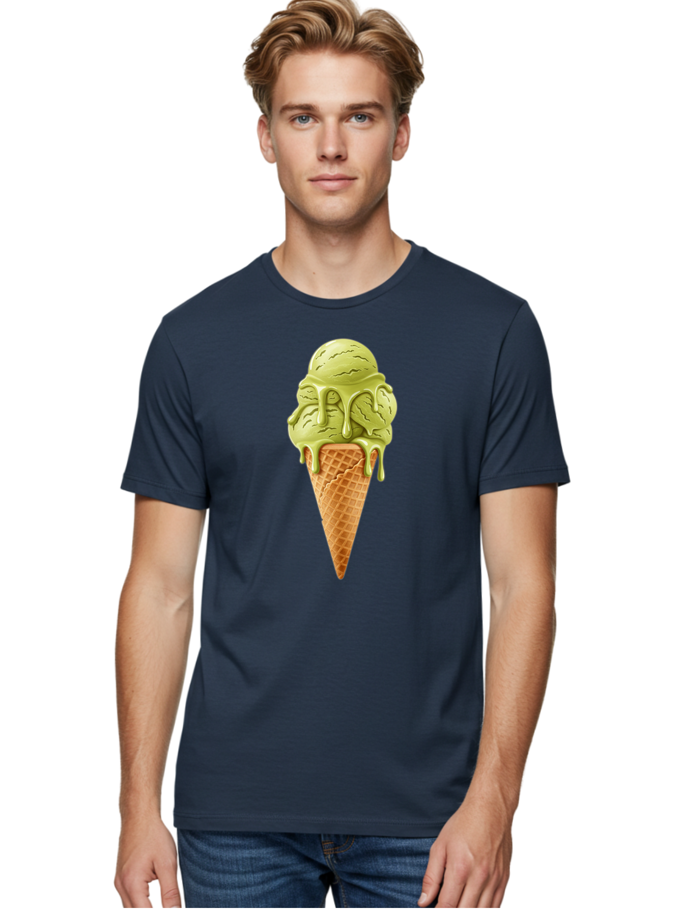 Pistachio-Ice-Cream-Cone Men'S Graphic Tee, 100% Cotton, Comfortable Casual Summer Wear, Machine Washable, Vintage Camera, Old Camera, Antique Camera, Black Camera, Classic Photography, Photography Equipment, Nostalgic Device, Film Camera, Baj697 16