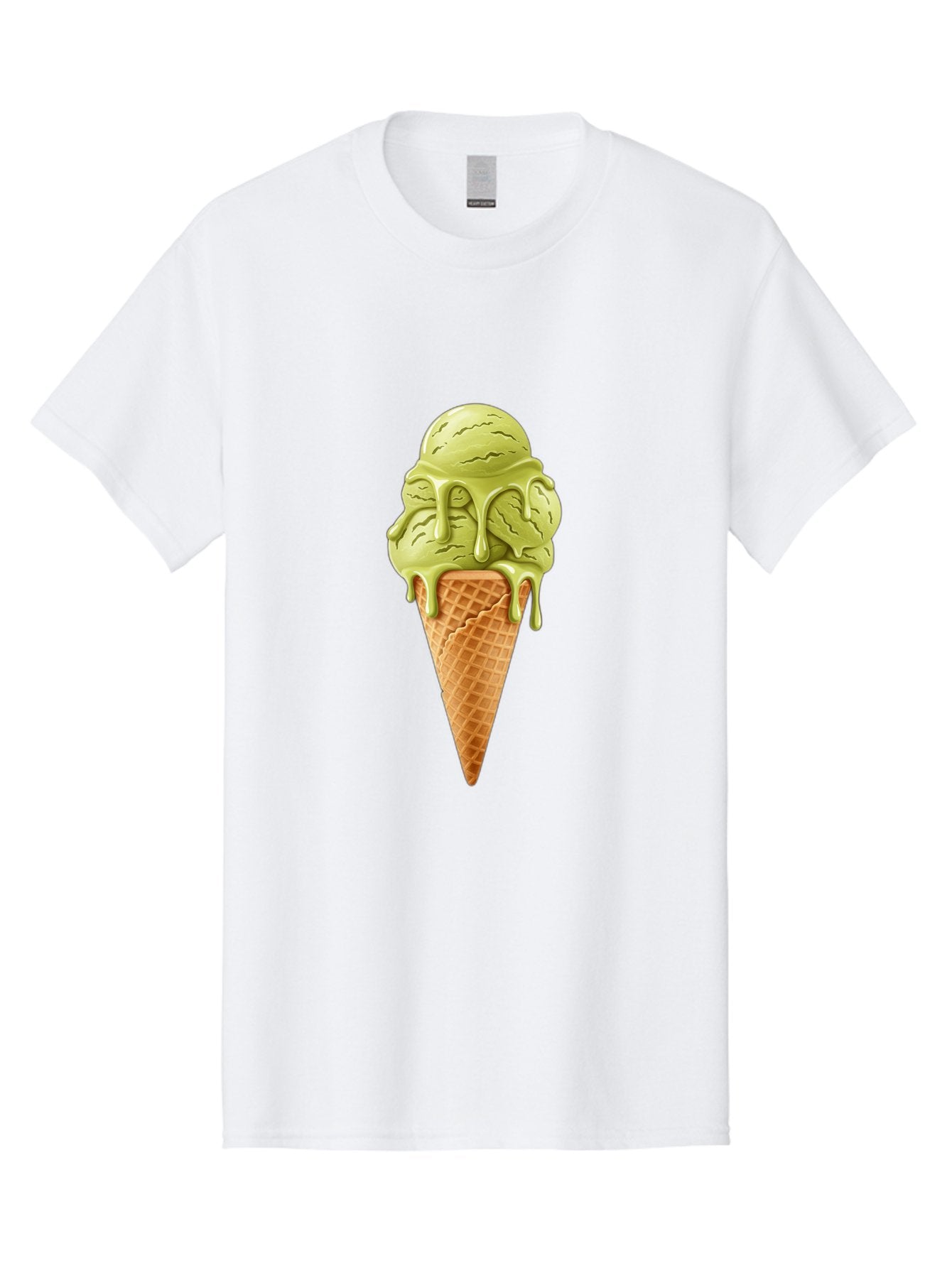 Pistachio-Ice-Cream-Cone Men'S Graphic Tee, 100% Cotton, Comfortable Casual Summer Wear, Machine Washable, Vintage Camera, Old Camera, Antique Camera, Black Camera, Classic Photography, Photography Equipment, Nostalgic Device, Film Camera, Baj697 3