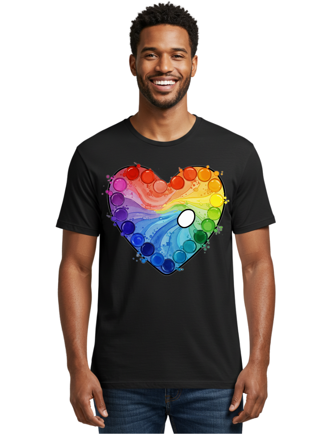 Pop-It-Heart-1 Men'S Graphic Tee, 100% Cotton, Comfortable Casual Summer Wear, Machine Washable, Vintage Camera, Old Camera, Antique Camera, Black Camera, Classic Photography, Photography Equipment, Nostalgic Device, Film Camera, Camera Art Baj698 17