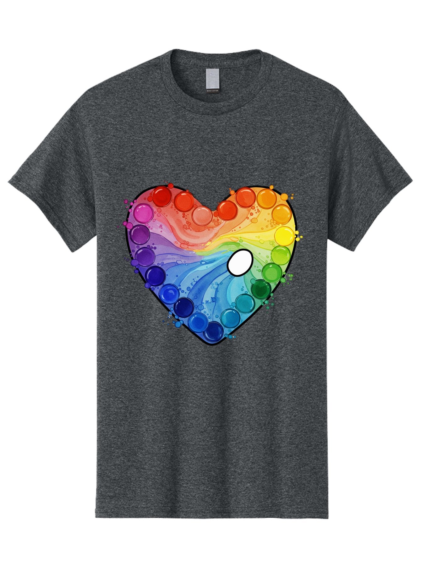 Pop-It-Heart-1 Men'S Graphic Tee, 100% Cotton, Comfortable Casual Summer Wear, Machine Washable, Vintage Camera, Old Camera, Antique Camera, Black Camera, Classic Photography, Photography Equipment, Nostalgic Device, Film Camera, Camera Art Baj698 12