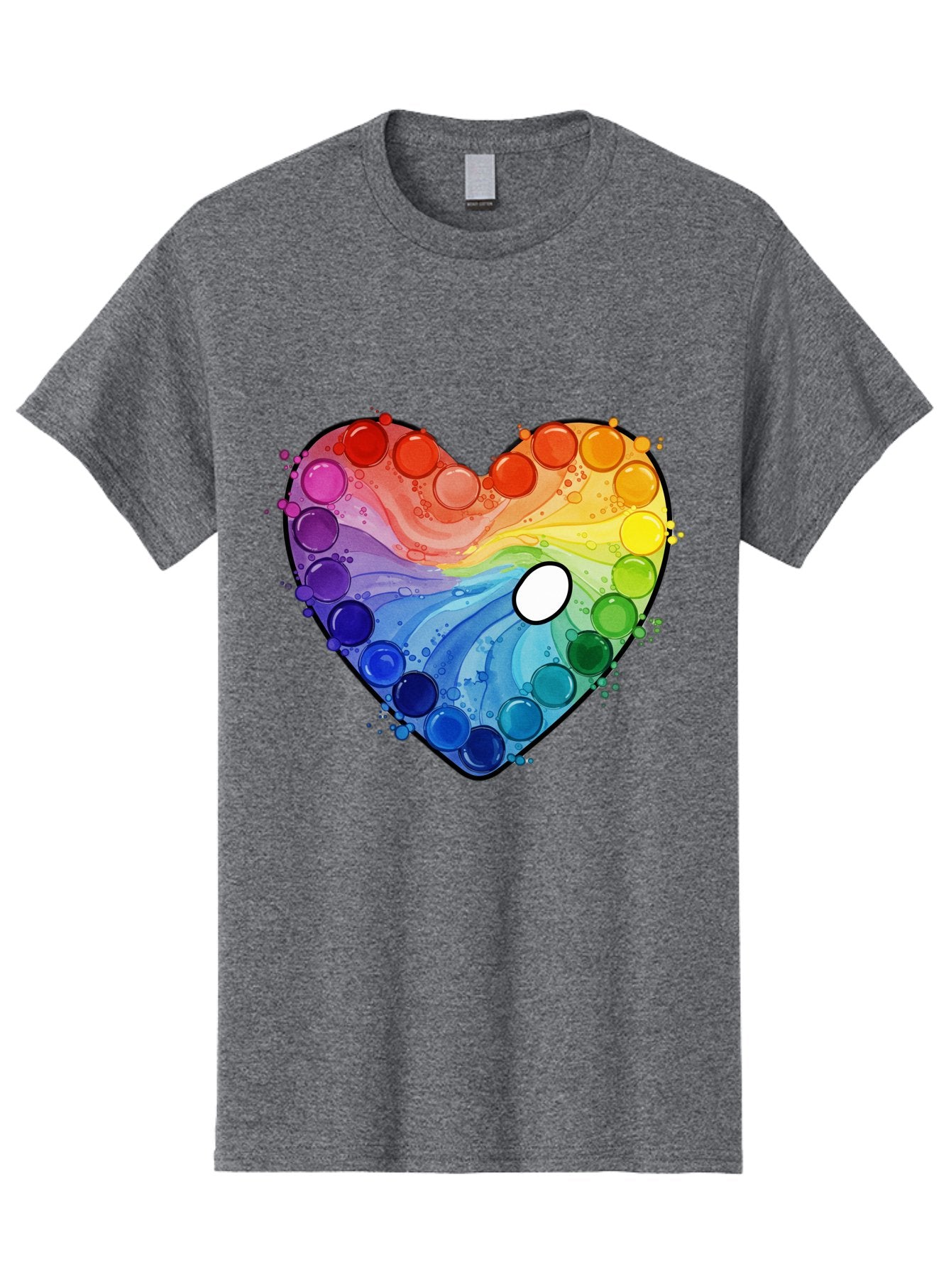 Pop-It-Heart-1 Men'S Graphic Tee, 100% Cotton, Comfortable Casual Summer Wear, Machine Washable, Vintage Camera, Old Camera, Antique Camera, Black Camera, Classic Photography, Photography Equipment, Nostalgic Device, Film Camera, Camera Art Baj698 3