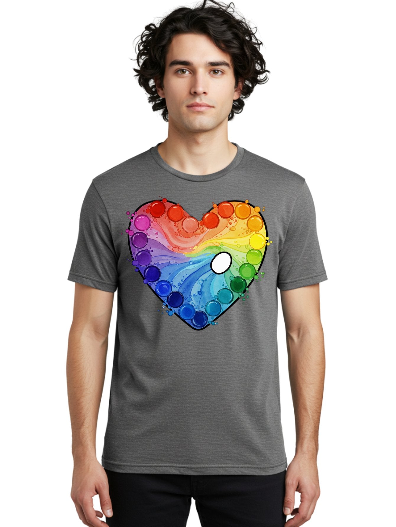 Pop-It-Heart-1 Men'S Graphic Tee, 100% Cotton, Comfortable Casual Summer Wear, Machine Washable, Vintage Camera, Old Camera, Antique Camera, Black Camera, Classic Photography, Photography Equipment, Nostalgic Device, Film Camera, Camera Art Baj698 22