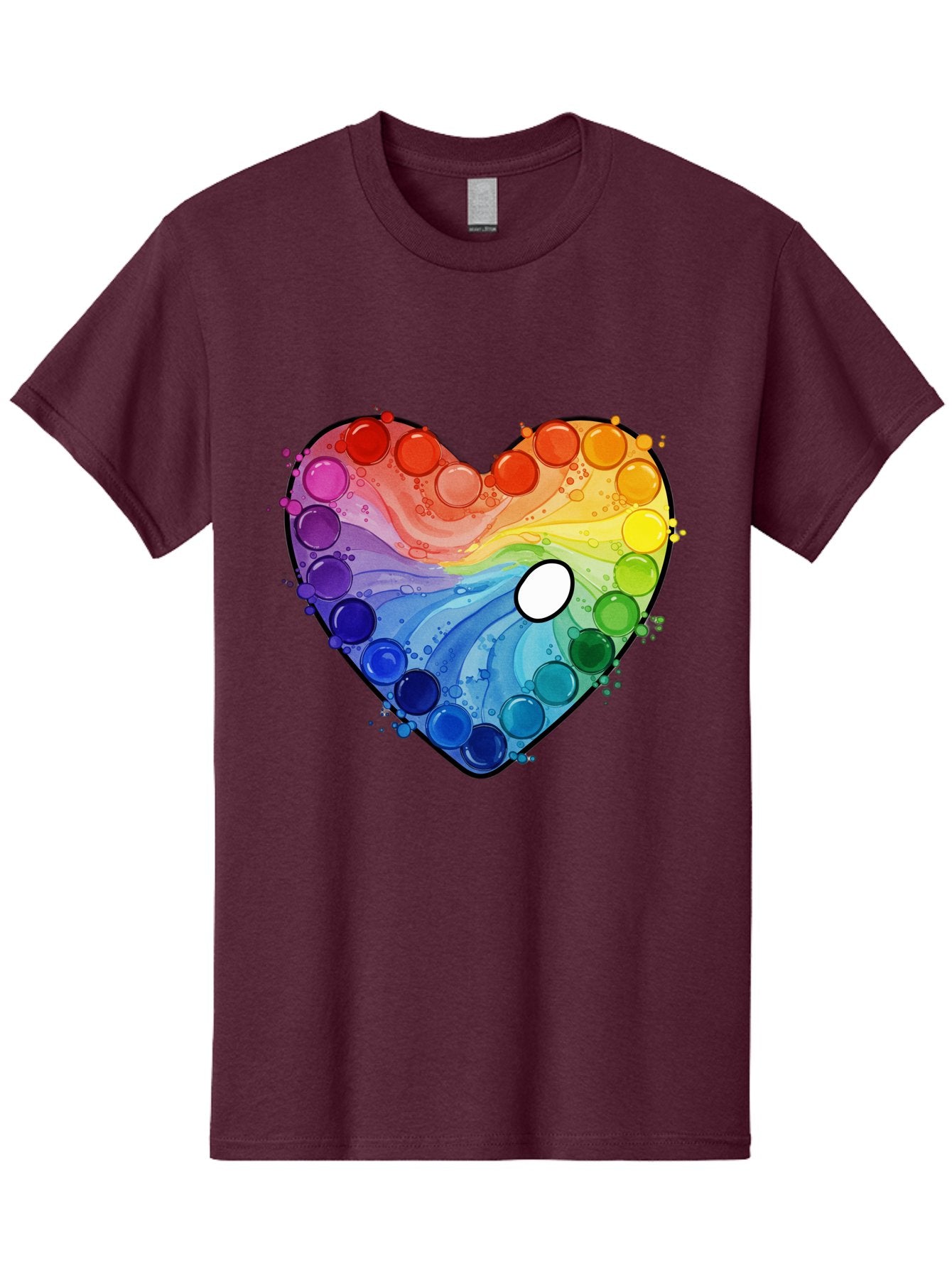 Pop-It-Heart-1 Men'S Graphic Tee, 100% Cotton, Comfortable Casual Summer Wear, Machine Washable, Vintage Camera, Old Camera, Antique Camera, Black Camera, Classic Photography, Photography Equipment, Nostalgic Device, Film Camera, Camera Art Baj698 9