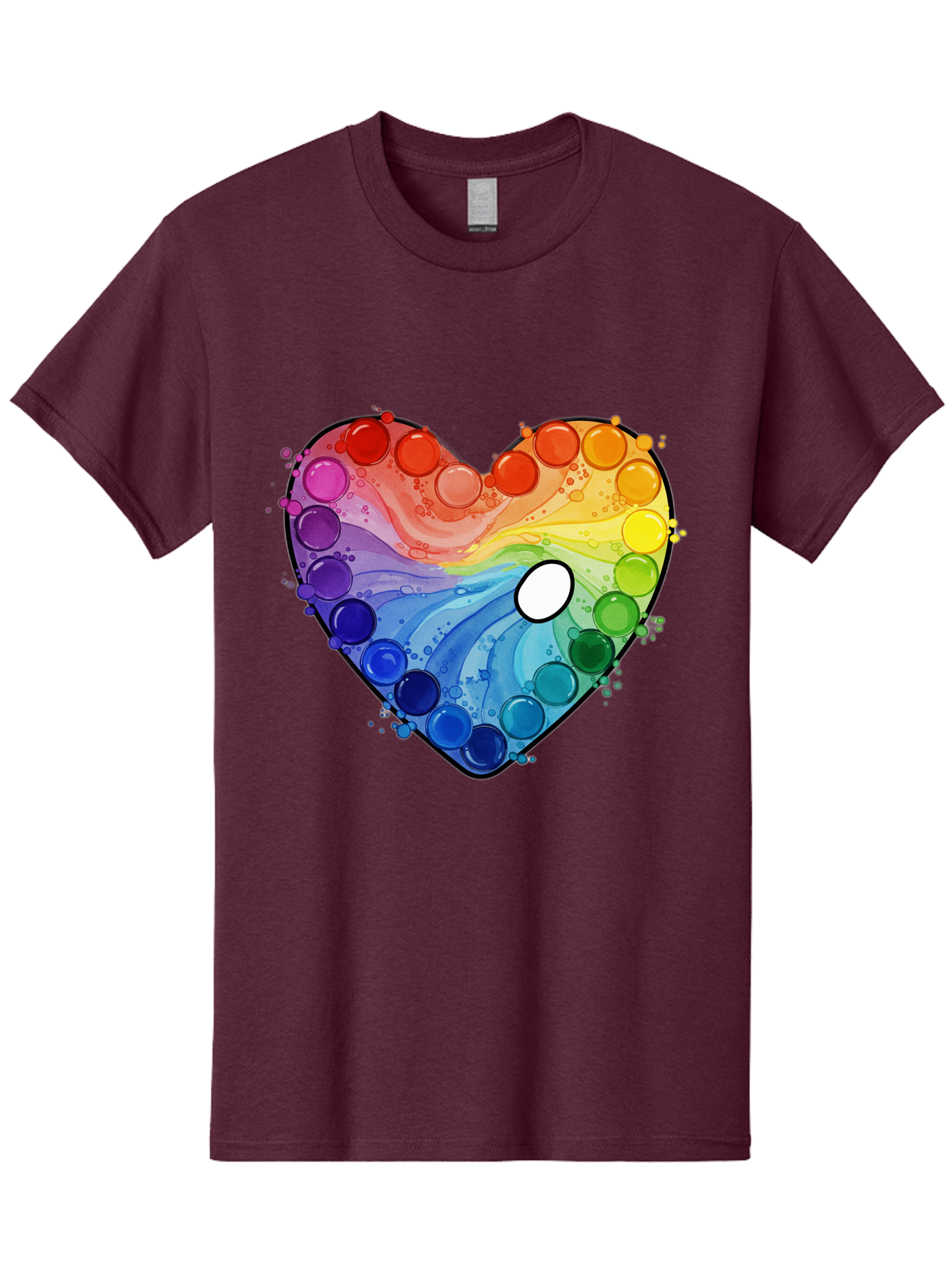 Pop-It-Heart-1 Men'S Graphic Tee, 100% Cotton, Comfortable Casual Summer Wear, Machine Washable, Vintage Camera, Old Camera, Antique Camera, Black Camera, Classic Photography, Photography Equipment, Nostalgic Device, Film Camera, Camera Art Baj698 5