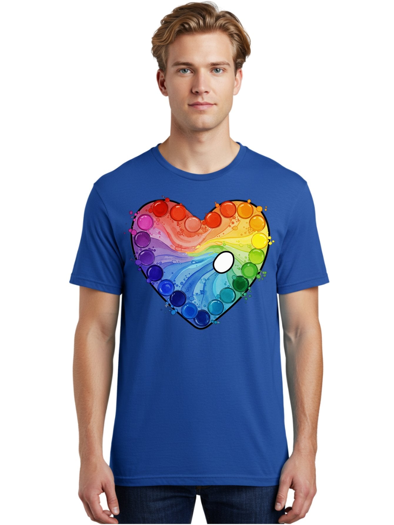 Pop-It-Heart-1 Men'S Graphic Tee, 100% Cotton, Comfortable Casual Summer Wear, Machine Washable, Vintage Camera, Old Camera, Antique Camera, Black Camera, Classic Photography, Photography Equipment, Nostalgic Device, Film Camera, Camera Art Baj698 20