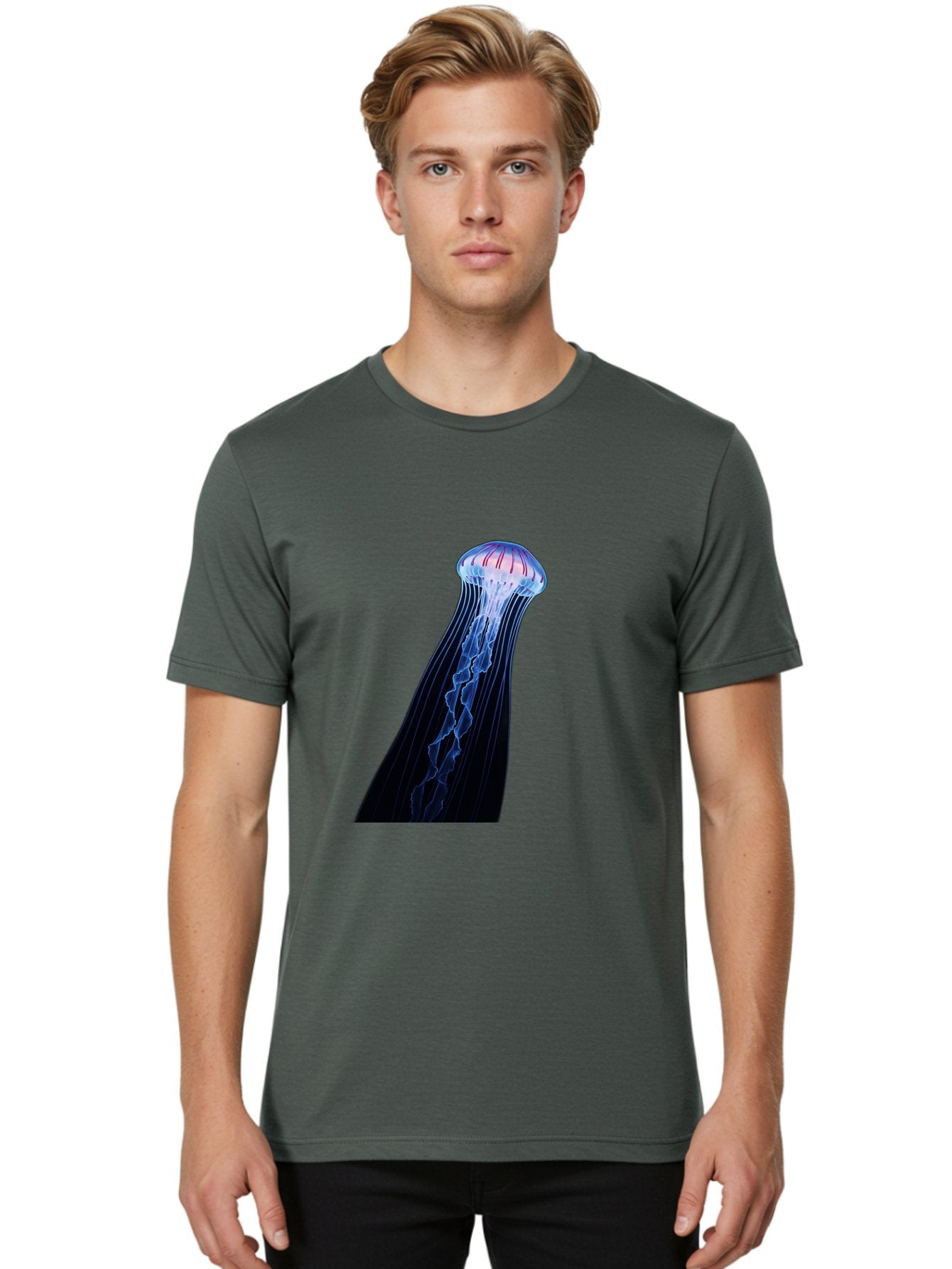 Portuguese-Man-O-War-1 Men'S Graphic Tee, 100% Cotton, Comfortable Casual Summer Wear, Machine Washable, Vintage Camera, Old Camera, Antique Camera, Black Camera, Classic Photography, Photography Equipment, Nostalgic Device, Film Camera, Baj704 28