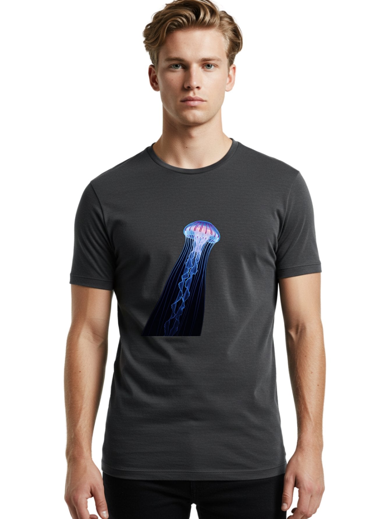Portuguese-Man-O-War-1 Men'S Graphic Tee, 100% Cotton, Comfortable Casual Summer Wear, Machine Washable, Vintage Camera, Old Camera, Antique Camera, Black Camera, Classic Photography, Photography Equipment, Nostalgic Device, Film Camera, Baj704 20