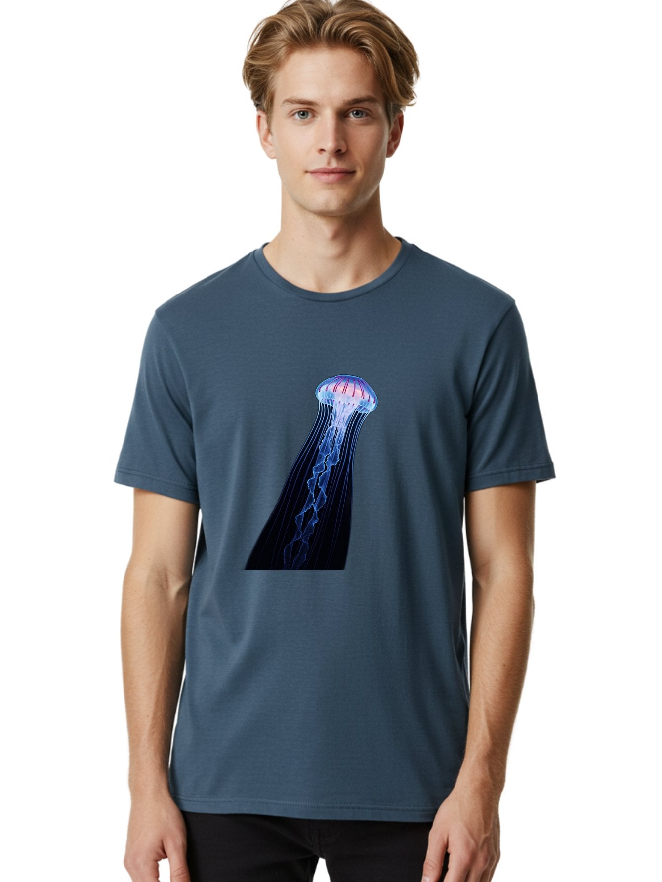 Portuguese-Man-O-War-1 Men'S Graphic Tee, 100% Cotton, Comfortable Casual Summer Wear, Machine Washable, Vintage Camera, Old Camera, Antique Camera, Black Camera, Classic Photography, Photography Equipment, Nostalgic Device, Film Camera, Baj704 24