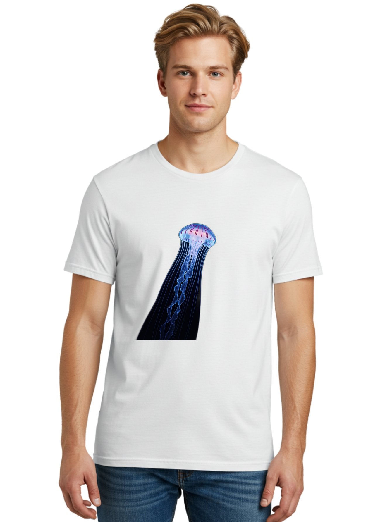 Portuguese-Man-O-War-1 Men'S Graphic Tee, 100% Cotton, Comfortable Casual Summer Wear, Machine Washable, Vintage Camera, Old Camera, Antique Camera, Black Camera, Classic Photography, Photography Equipment, Nostalgic Device, Film Camera, Baj704 30