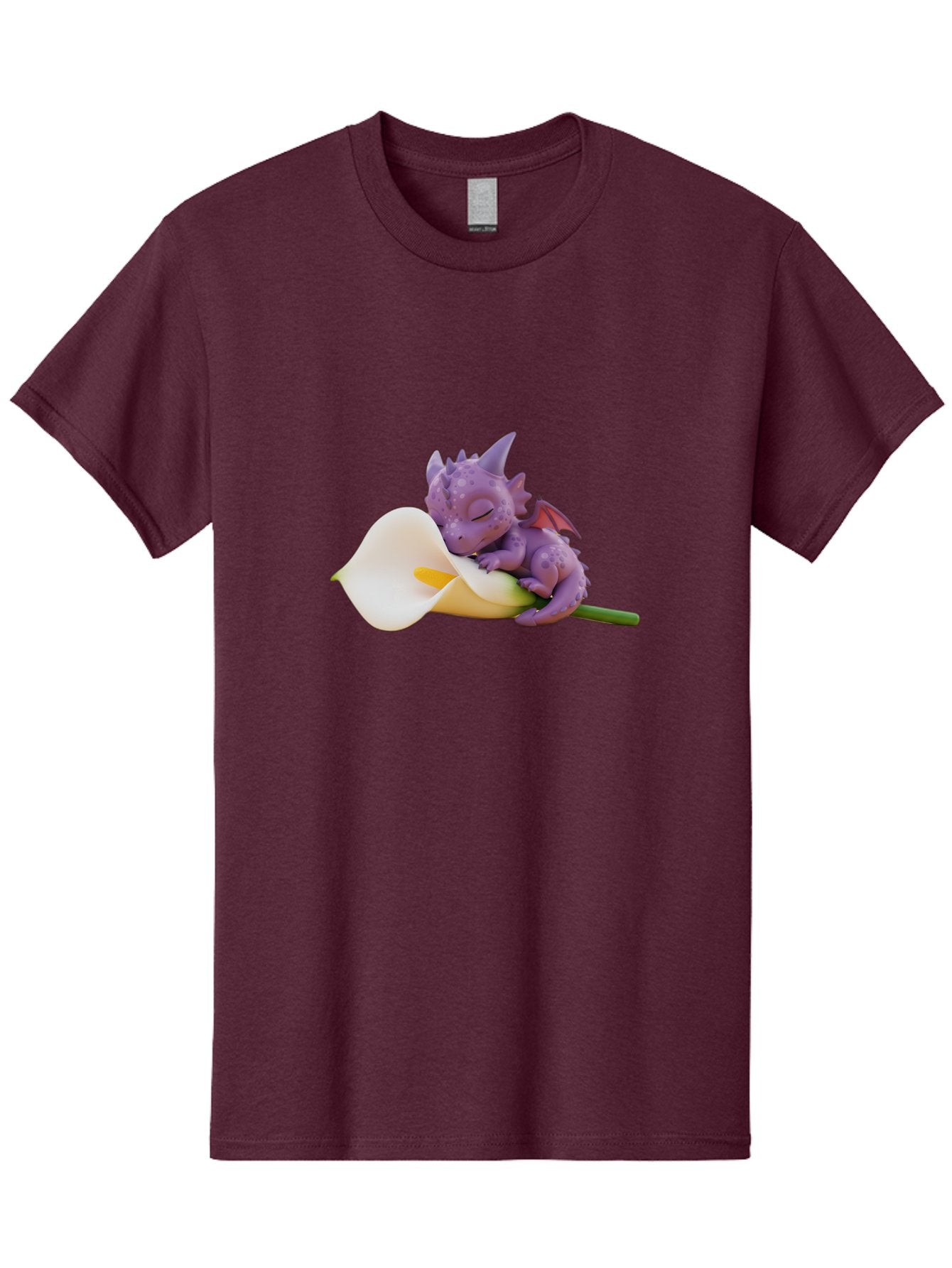 Purple-Dragon-Sleeping-On-Flower Men'S Graphic Tee, 100% Cotton, Comfortable Casual Summer Wear, Machine Washable, Vintage Camera, Old Camera, Antique Camera, Black Camera, Classic Photography, Photography Equipment, Nostalgic Device, Baj711 9