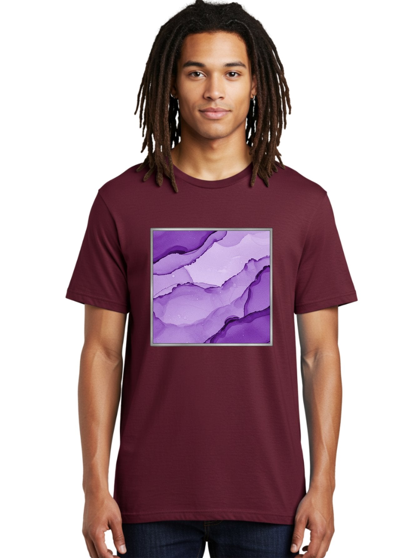 Purple-Marble-Pattern Men'S Graphic Tee, 100% Cotton, Comfortable Casual Summer Wear, Machine Washable, Vintage Camera, Old Camera, Antique Camera, Black Camera, Classic Photography, Photography Equipment, Nostalgic Device, Film Camera, Baj714 28