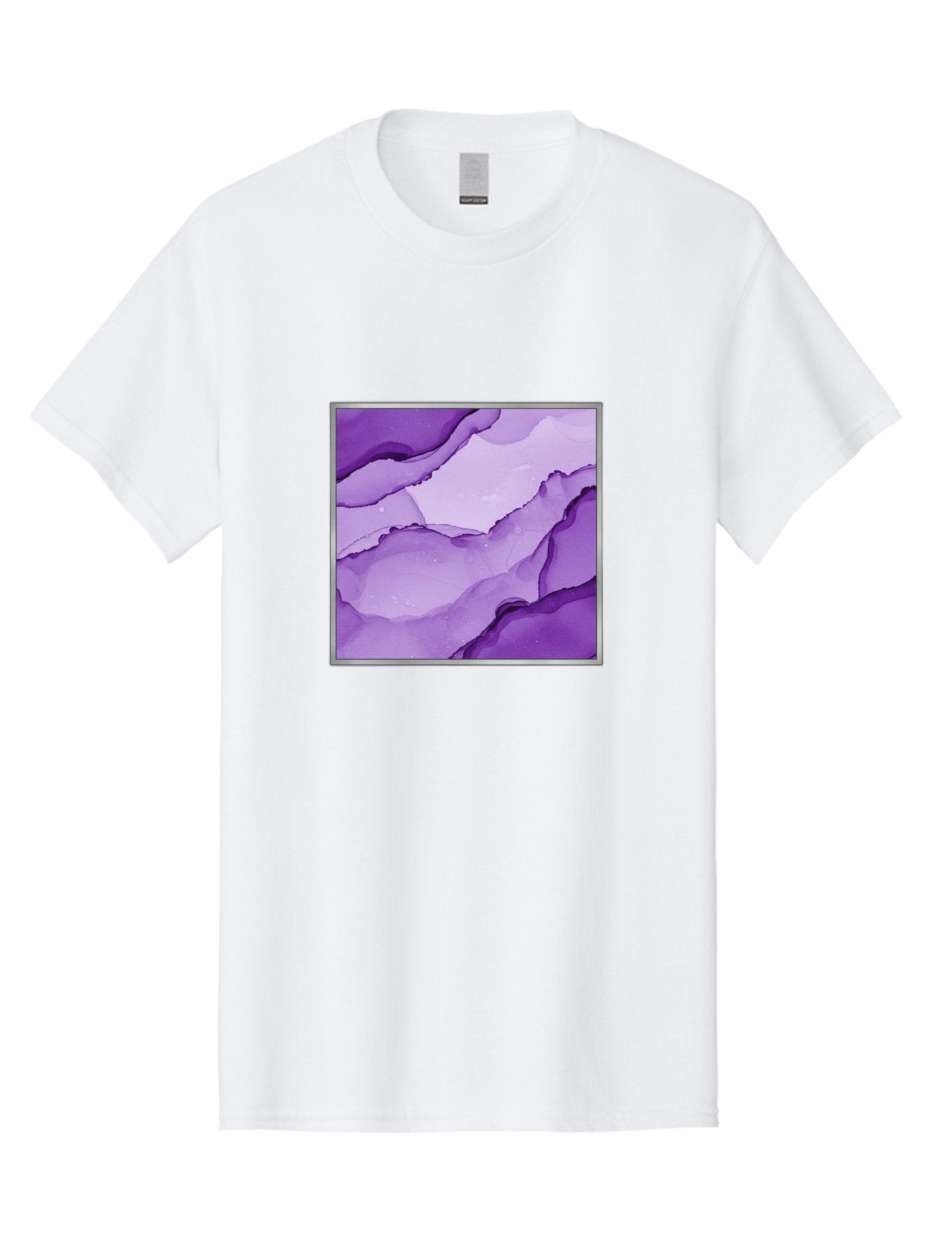 Purple-Marble-Pattern Men'S Graphic Tee, 100% Cotton, Comfortable Casual Summer Wear, Machine Washable, Vintage Camera, Old Camera, Antique Camera, Black Camera, Classic Photography, Photography Equipment, Nostalgic Device, Film Camera, Baj714