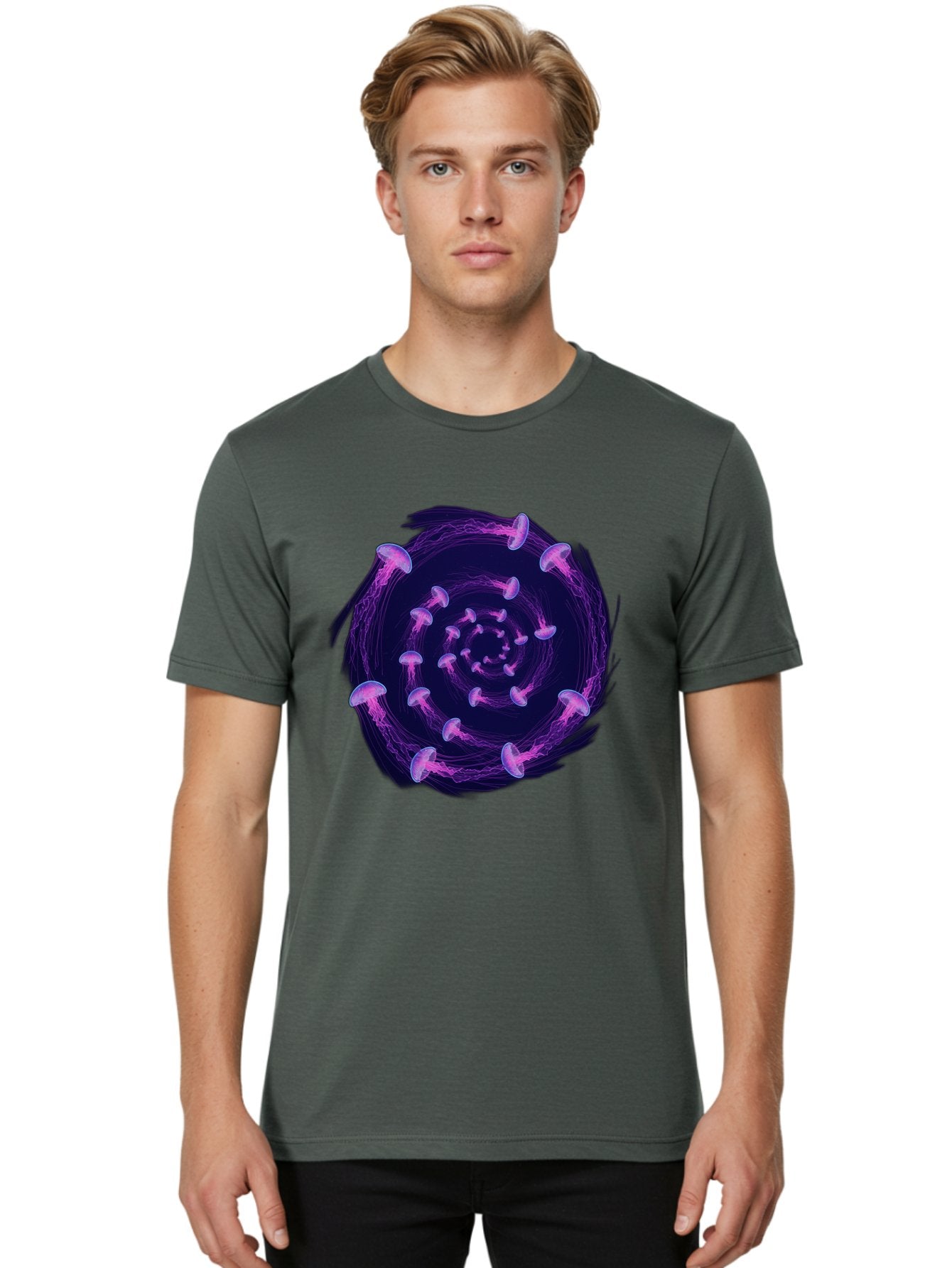 Purple-Mushrooms Men'S Graphic Tee, 100% Cotton, Comfortable Casual Summer Wear, Machine Washable, Vintage Camera, Old Camera, Antique Camera, Black Camera, Classic Photography, Photography Equipment, Nostalgic Device, Film Camera, Camera Art Baj715 19