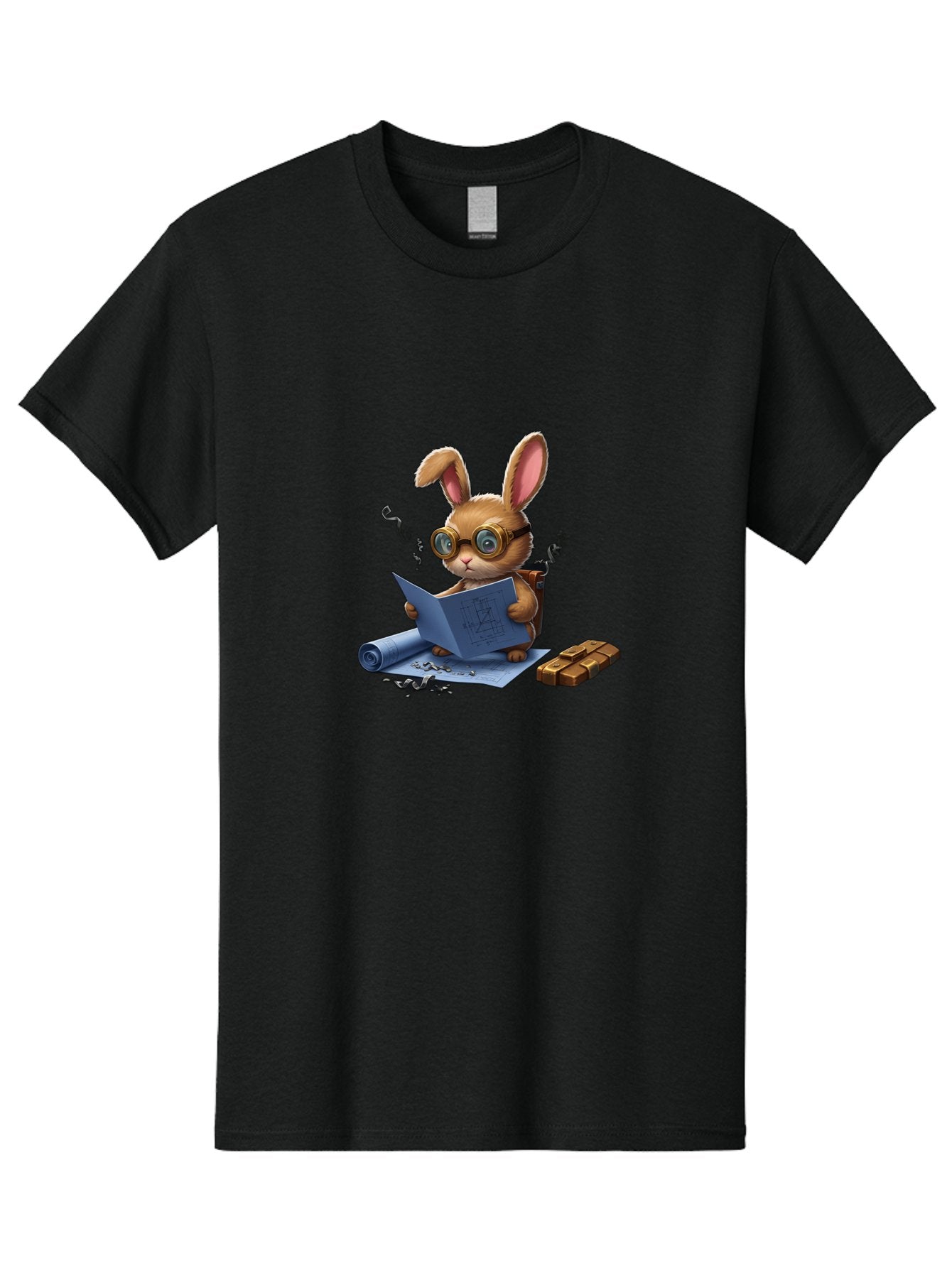 Rabbit-Explorer Men'S Graphic Tee, 100% Cotton, Comfortable Casual Summer Wear, Machine Washable, Vintage Camera, Old Camera, Antique Camera, Black Camera, Classic Photography, Photography Equipment, Nostalgic Device, Film Camera, Camera Art Baj719
