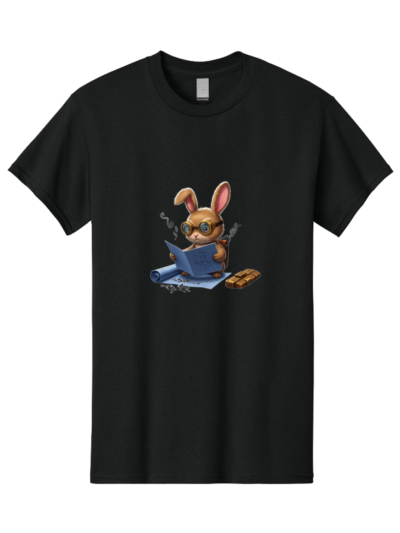 Rabbit-Explorer Men'S Graphic Tee, 100% Cotton, Comfortable Casual Summer Wear, Machine Washable, Vintage Camera, Old Camera, Antique Camera, Black Camera, Classic Photography, Photography Equipment, Nostalgic Device, Film Camera, Camera Art Baj719 11