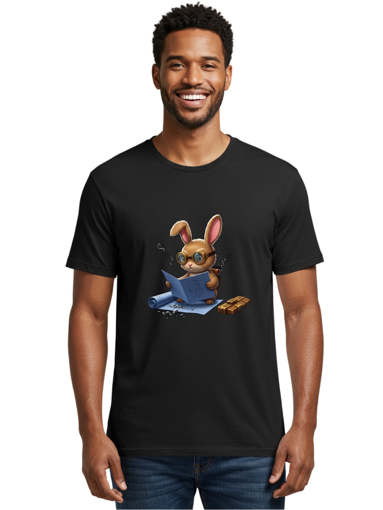 Rabbit-Explorer Men'S Graphic Tee, 100% Cotton, Comfortable Casual Summer Wear, Machine Washable, Vintage Camera, Old Camera, Antique Camera, Black Camera, Classic Photography, Photography Equipment, Nostalgic Device, Film Camera, Camera Art Baj719 19