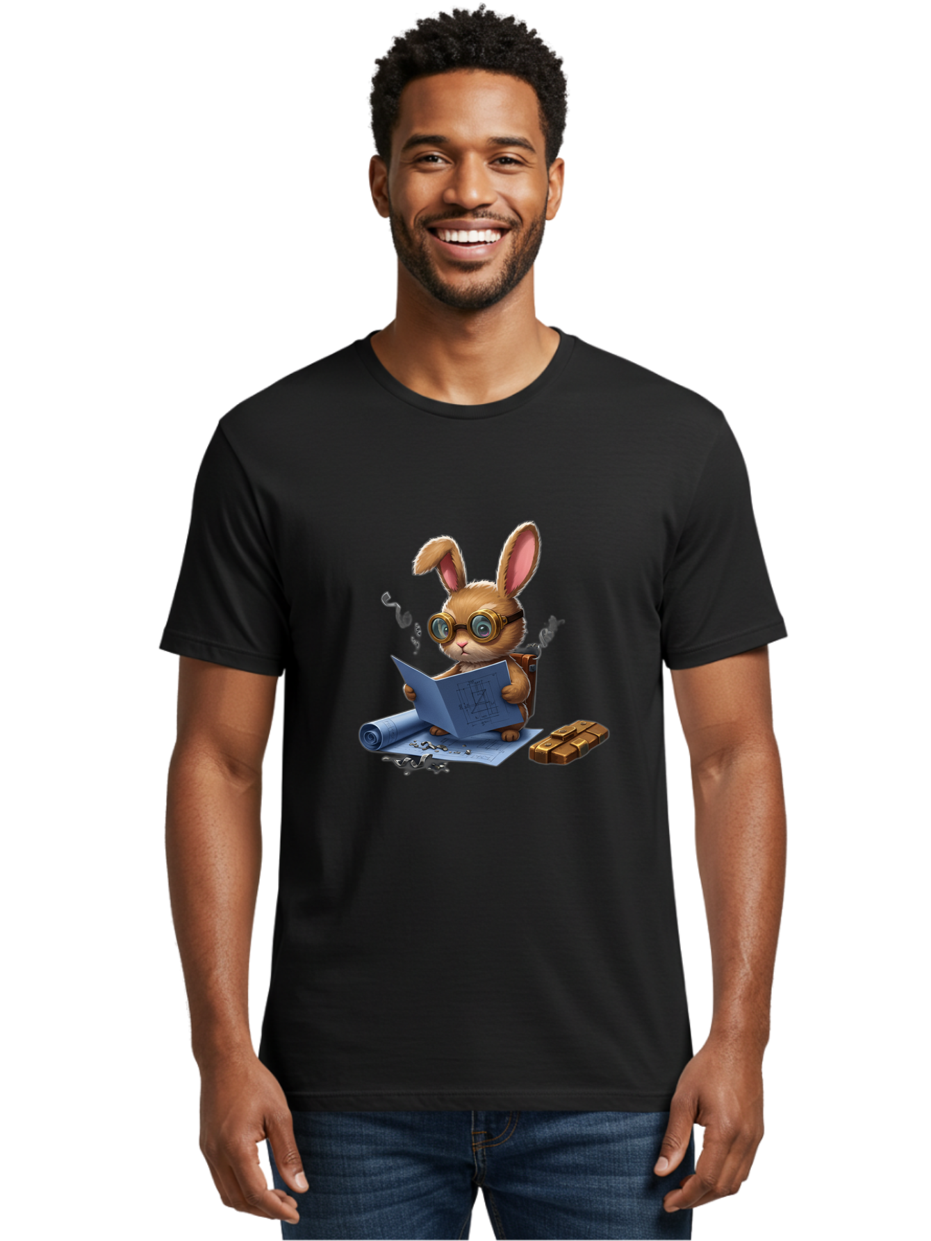 Rabbit-Explorer Men'S Graphic Tee, 100% Cotton, Comfortable Casual Summer Wear, Machine Washable, Vintage Camera, Old Camera, Antique Camera, Black Camera, Classic Photography, Photography Equipment, Nostalgic Device, Film Camera, Camera Art Baj719 26