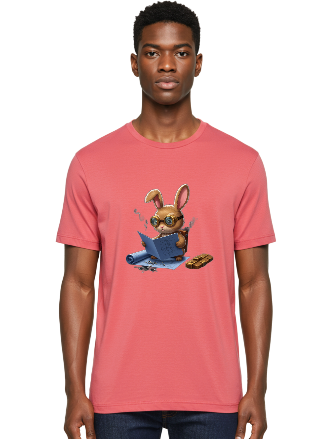 Rabbit-Explorer Men'S Graphic Tee, 100% Cotton, Comfortable Casual Summer Wear, Machine Washable, Vintage Camera, Old Camera, Antique Camera, Black Camera, Classic Photography, Photography Equipment, Nostalgic Device, Film Camera, Camera Art Baj719 16
