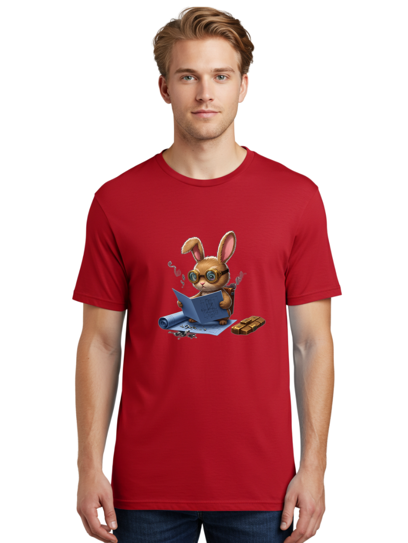 Rabbit-Explorer Men'S Graphic Tee, 100% Cotton, Comfortable Casual Summer Wear, Machine Washable, Vintage Camera, Old Camera, Antique Camera, Black Camera, Classic Photography, Photography Equipment, Nostalgic Device, Film Camera, Camera Art Baj719 27