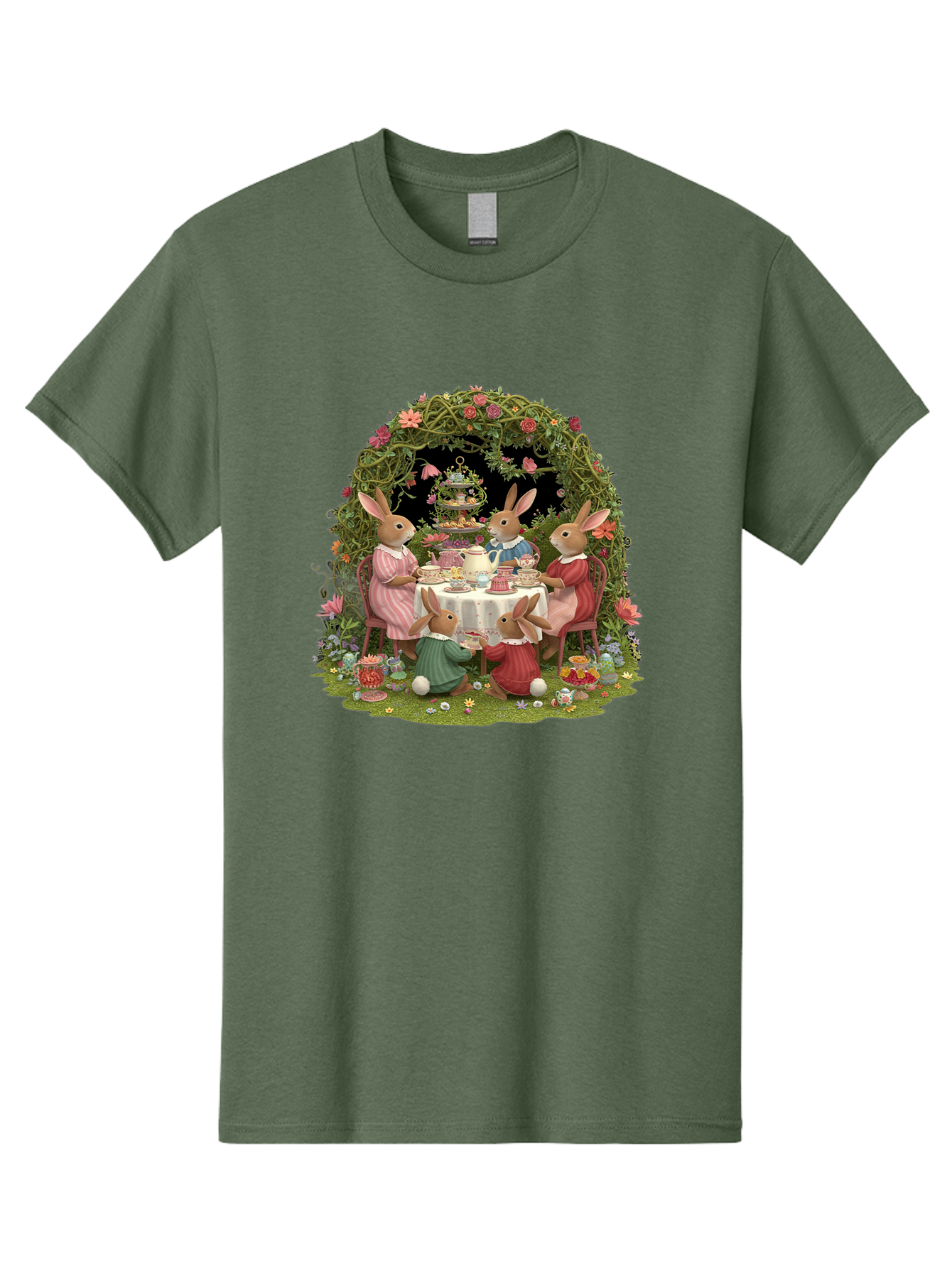 Rabbit-Family-Tea-Party Men'S Graphic Tee, 100% Cotton, Comfortable Casual Summer Wear, Machine Washable, Vintage Camera, Old Camera, Antique Camera, Black Camera, Classic Photography, Photography Equipment, Nostalgic Device, Film Camera, Baj720