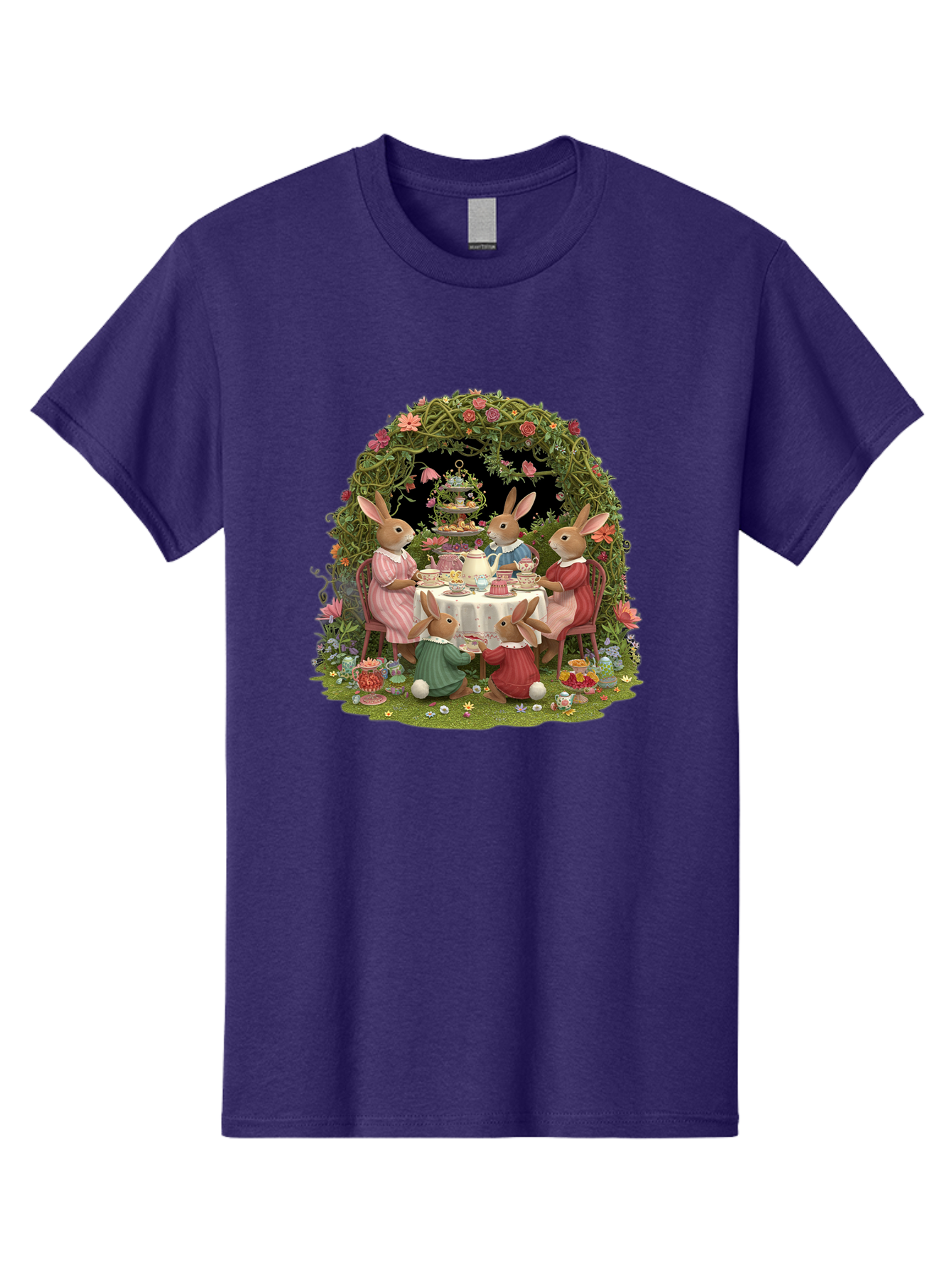 Rabbit-Family-Tea-Party Men'S Graphic Tee, 100% Cotton, Comfortable Casual Summer Wear, Machine Washable, Vintage Camera, Old Camera, Antique Camera, Black Camera, Classic Photography, Photography Equipment, Nostalgic Device, Film Camera, Baj720 5