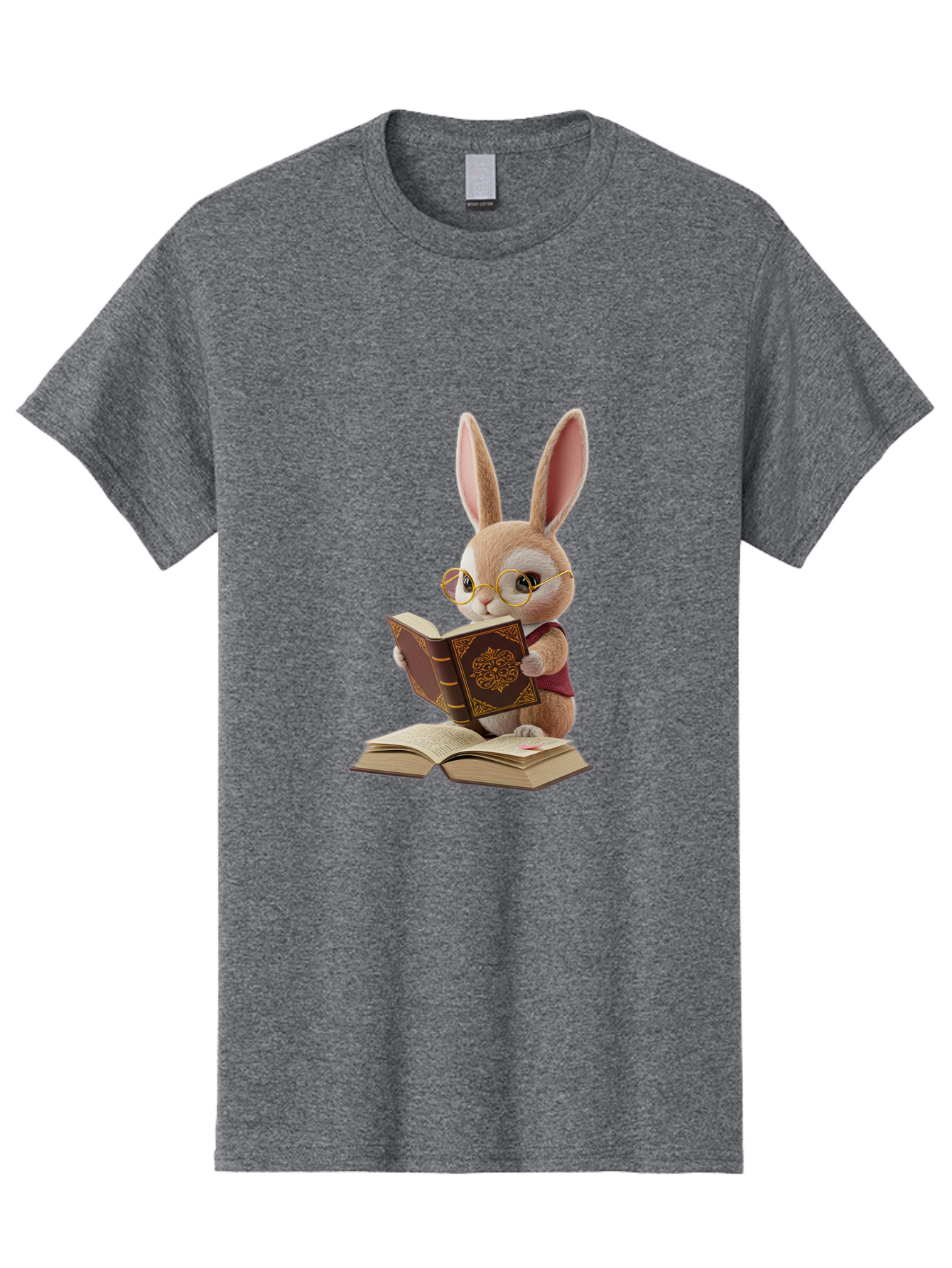 Rabbit-Reading-Book-1 Men'S Graphic Tee, 100% Cotton, Comfortable Casual Summer Wear, Machine Washable, Vintage Camera, Old Camera, Antique Camera, Black Camera, Classic Photography, Photography Equipment, Nostalgic Device, Film Camera, Baj723 13