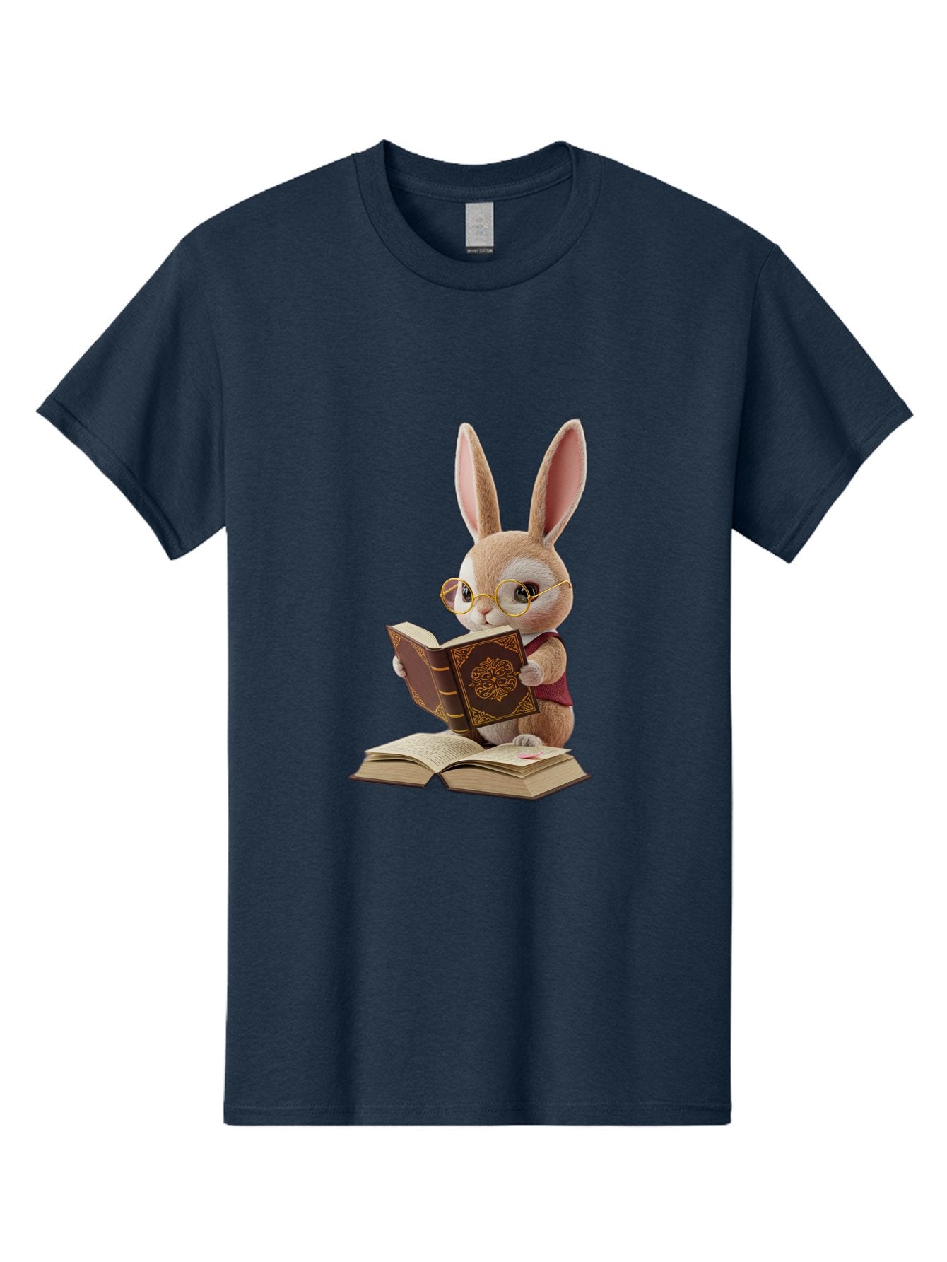 Rabbit-Reading-Book-1 Men'S Graphic Tee, 100% Cotton, Comfortable Casual Summer Wear, Machine Washable, Vintage Camera, Old Camera, Antique Camera, Black Camera, Classic Photography, Photography Equipment, Nostalgic Device, Film Camera, Baj723 9