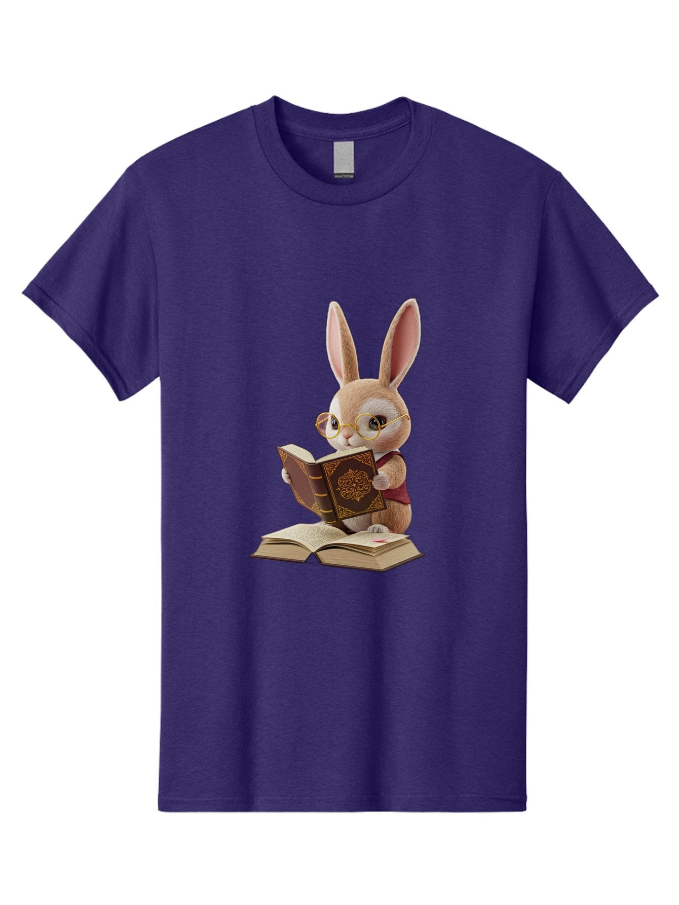 Rabbit-Reading-Book-1 Men'S Graphic Tee, 100% Cotton, Comfortable Casual Summer Wear, Machine Washable, Vintage Camera, Old Camera, Antique Camera, Black Camera, Classic Photography, Photography Equipment, Nostalgic Device, Film Camera, Baj723 13