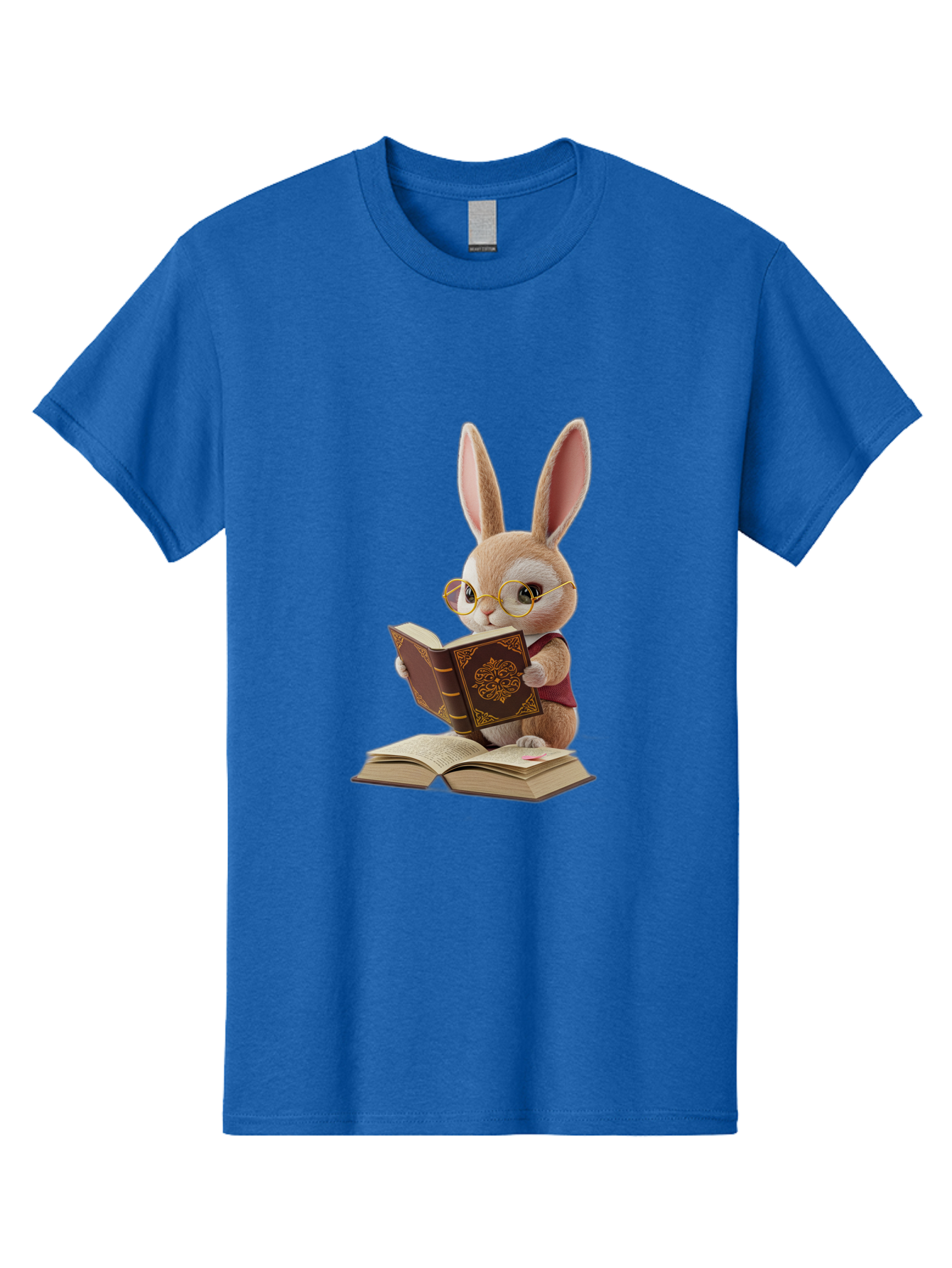 Rabbit-Reading-Book-1 Men'S Graphic Tee, 100% Cotton, Comfortable Casual Summer Wear, Machine Washable, Vintage Camera, Old Camera, Antique Camera, Black Camera, Classic Photography, Photography Equipment, Nostalgic Device, Film Camera, Baj723 9