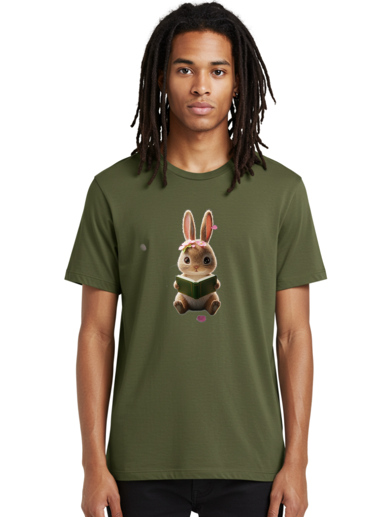 Rabbit-Reading-Book Men'S Graphic Tee, 100% Cotton, Comfortable Casual Summer Wear, Machine Washable, Vintage Camera, Old Camera, Antique Camera, Black Camera, Classic Photography, Photography Equipment, Nostalgic Device, Film Camera, Baj724 25