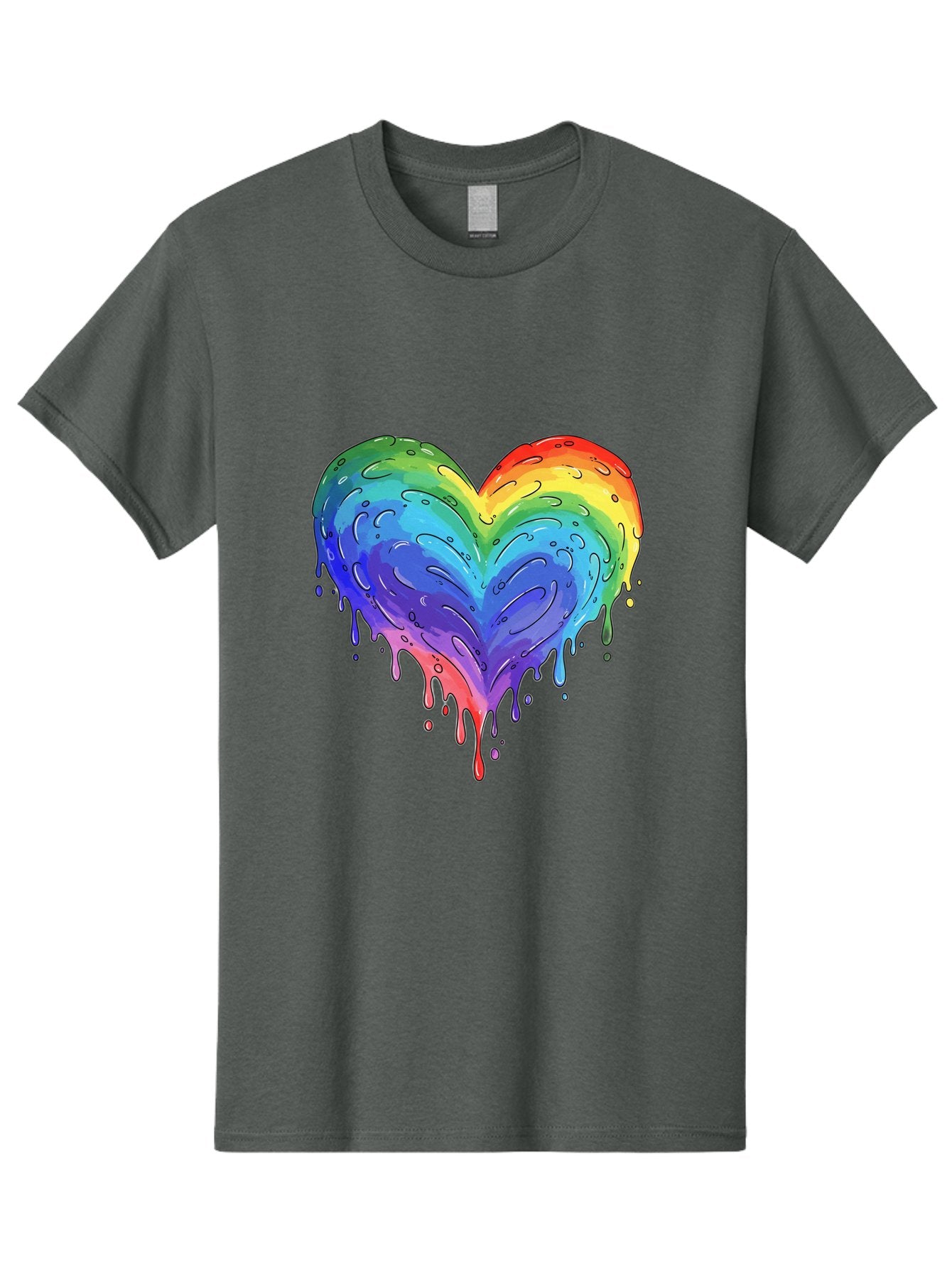 Rainbow-Dripping-Heart Men'S Graphic Tee, 100% Cotton, Comfortable Casual Summer Wear, Machine Washable, Vintage Camera, Old Camera, Antique Camera, Black Camera, Classic Photography, Photography Equipment, Nostalgic Device, Film Camera, Baj727 12