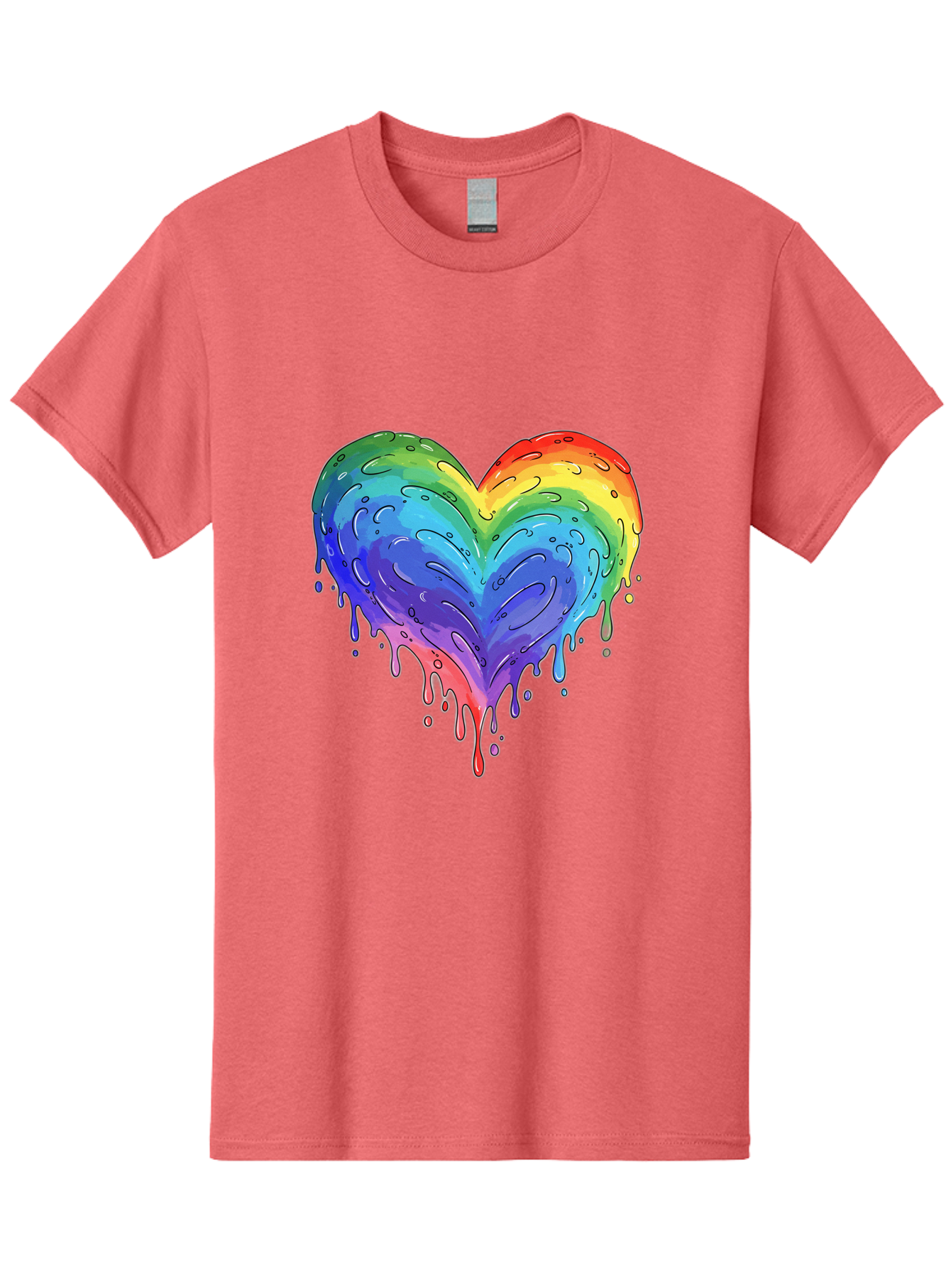 Rainbow-Dripping-Heart Men'S Graphic Tee, 100% Cotton, Comfortable Casual Summer Wear, Machine Washable, Vintage Camera, Old Camera, Antique Camera, Black Camera, Classic Photography, Photography Equipment, Nostalgic Device, Film Camera, Baj727 11