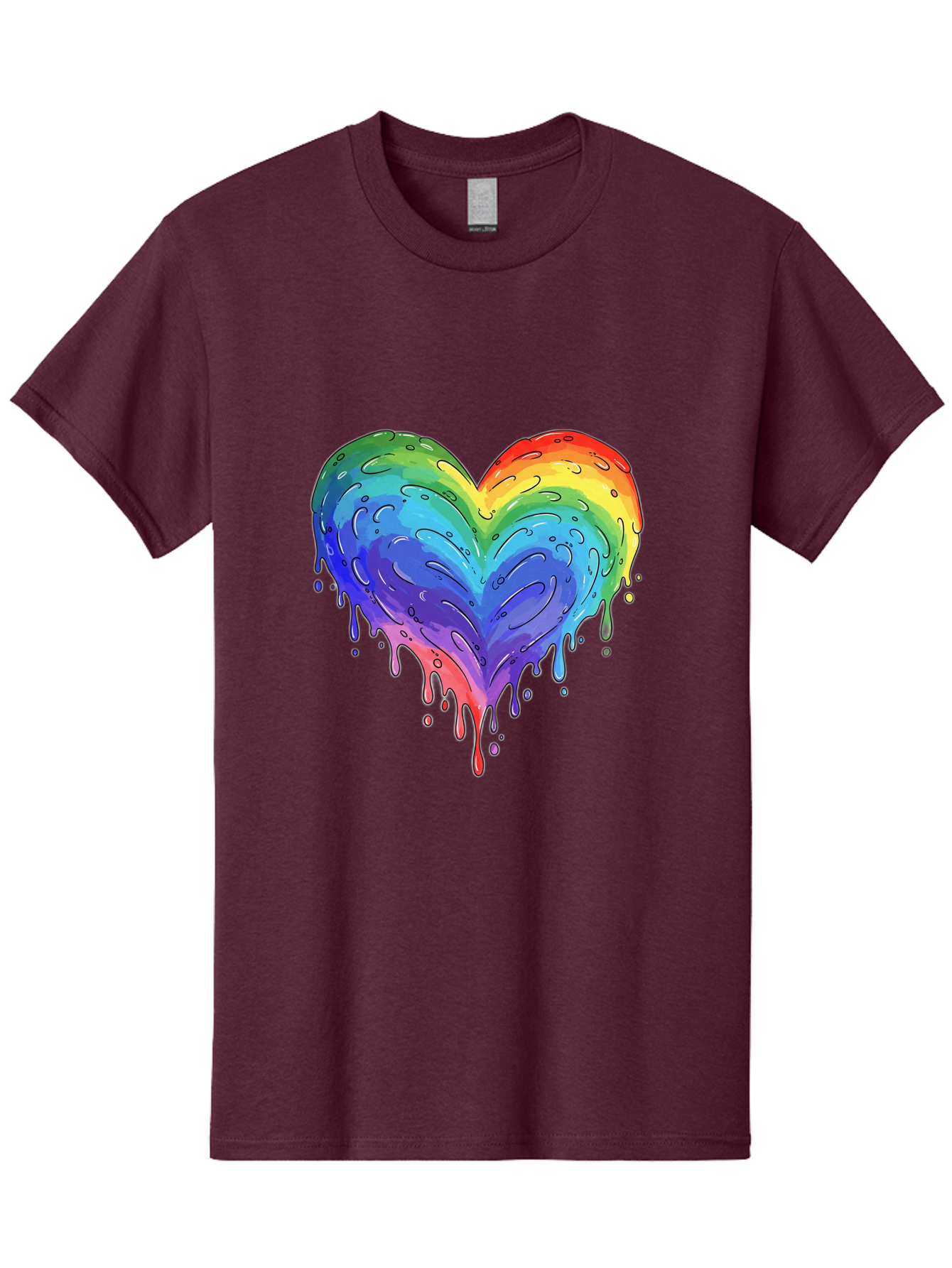 Rainbow-Dripping-Heart Men'S Graphic Tee, 100% Cotton, Comfortable Casual Summer Wear, Machine Washable, Vintage Camera, Old Camera, Antique Camera, Black Camera, Classic Photography, Photography Equipment, Nostalgic Device, Film Camera, Baj727 12