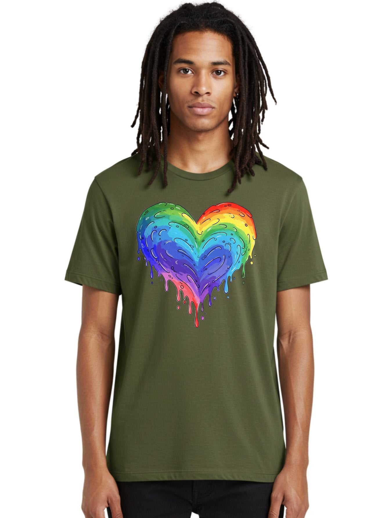 Rainbow-Dripping-Heart Men'S Graphic Tee, 100% Cotton, Comfortable Casual Summer Wear, Machine Washable, Vintage Camera, Old Camera, Antique Camera, Black Camera, Classic Photography, Photography Equipment, Nostalgic Device, Film Camera, Baj727 23