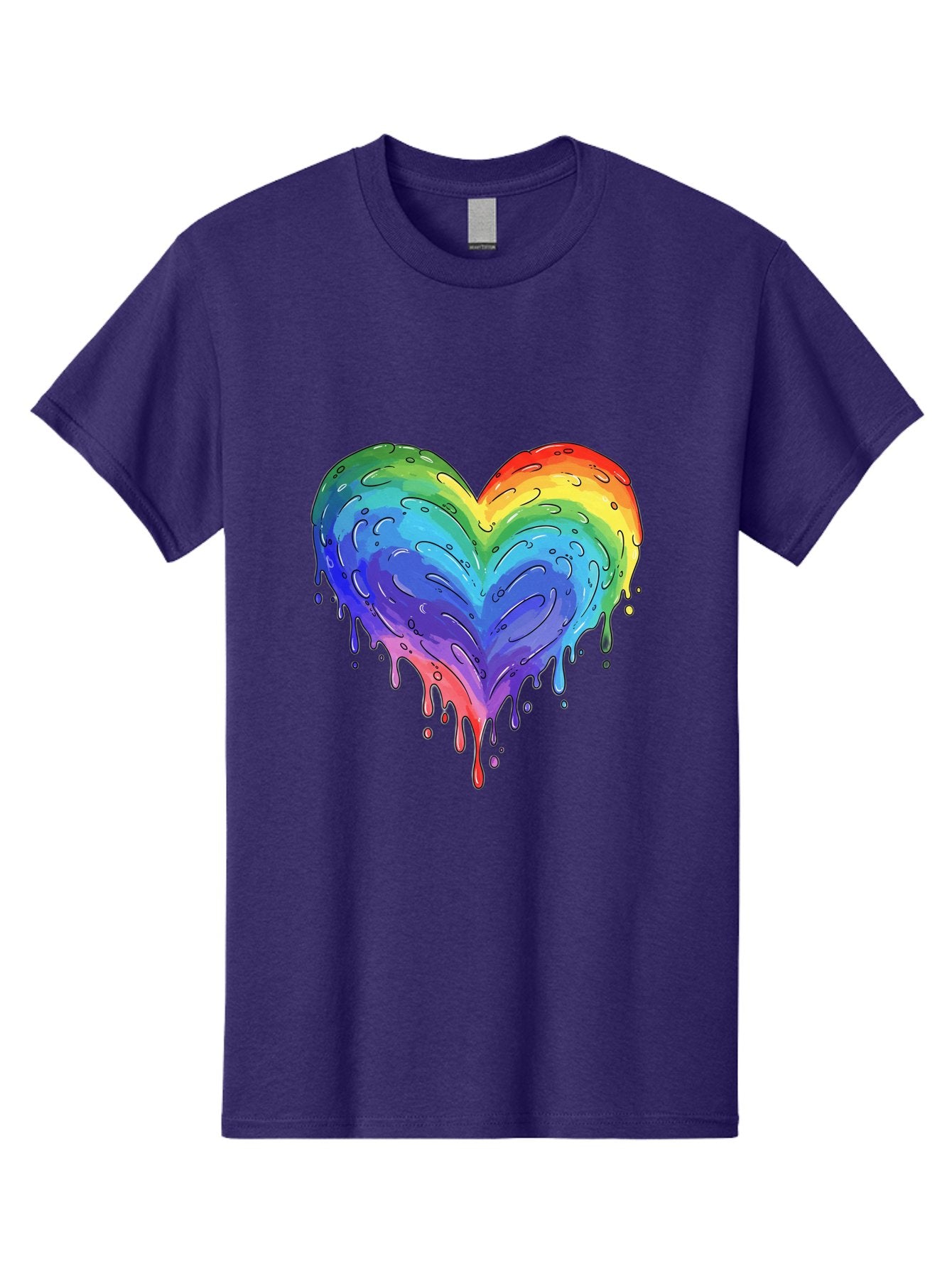 Rainbow-Dripping-Heart Men'S Graphic Tee, 100% Cotton, Comfortable Casual Summer Wear, Machine Washable, Vintage Camera, Old Camera, Antique Camera, Black Camera, Classic Photography, Photography Equipment, Nostalgic Device, Film Camera, Baj727 15