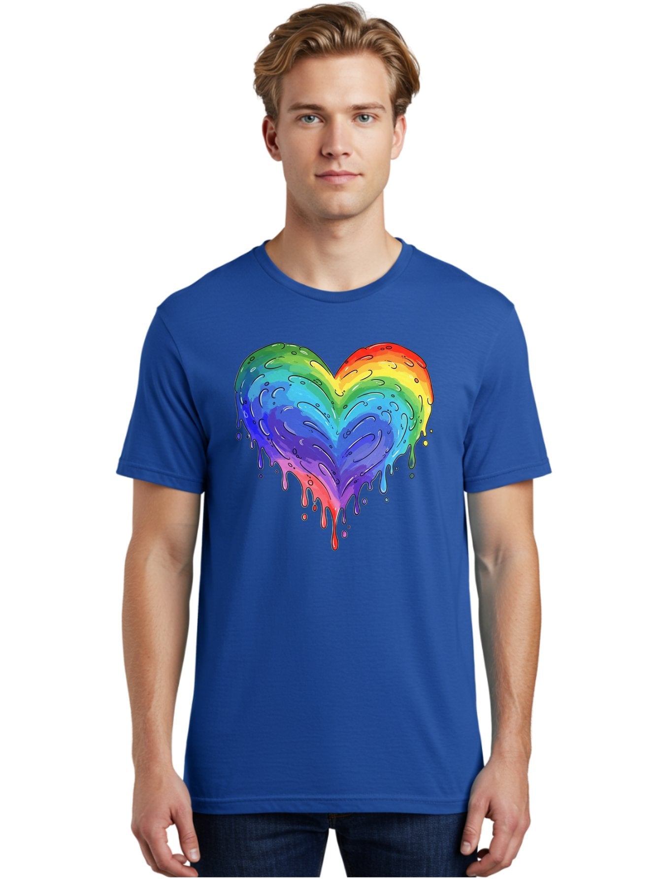 Rainbow-Dripping-Heart Men'S Graphic Tee, 100% Cotton, Comfortable Casual Summer Wear, Machine Washable, Vintage Camera, Old Camera, Antique Camera, Black Camera, Classic Photography, Photography Equipment, Nostalgic Device, Film Camera, Baj727 29