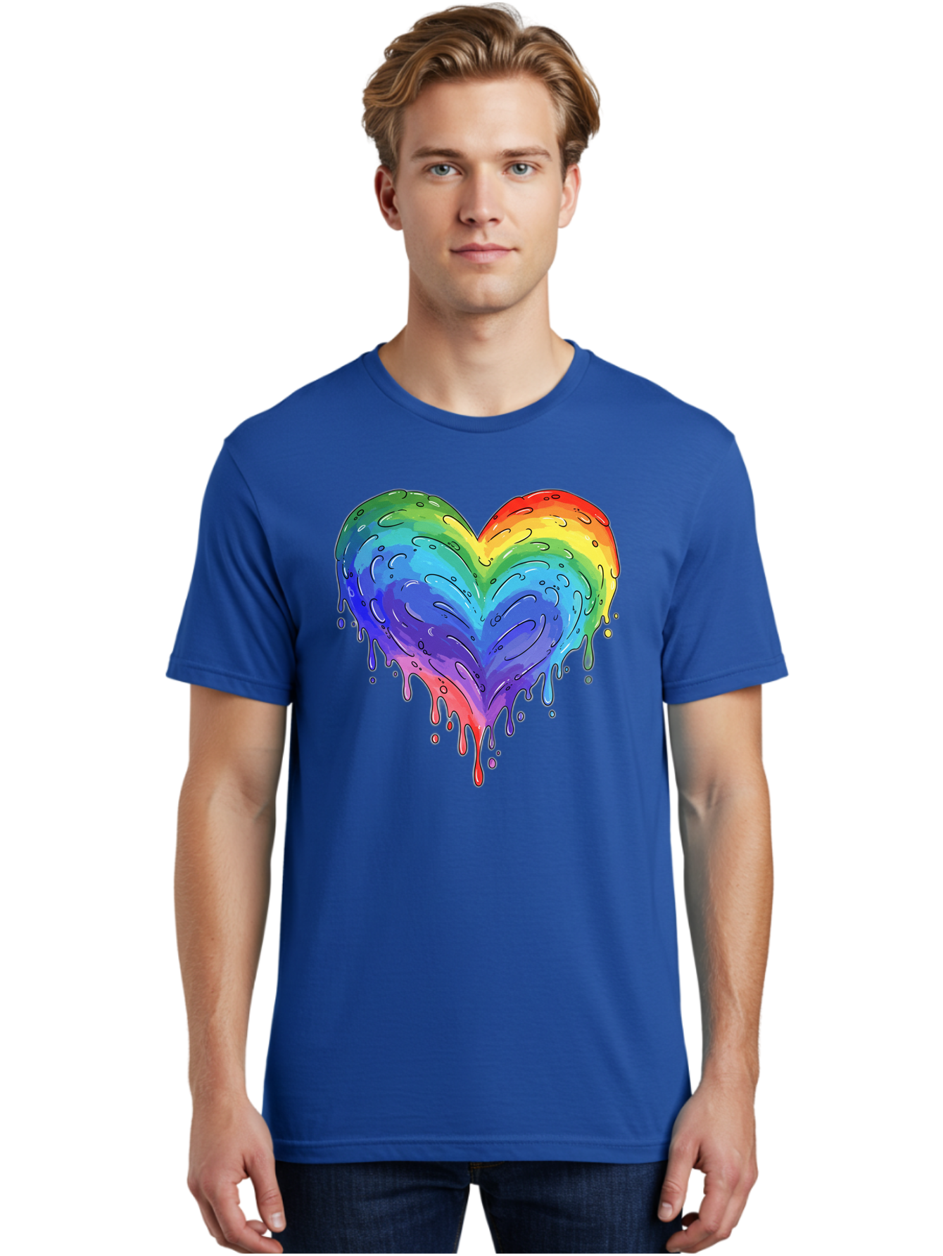 Rainbow-Dripping-Heart Men'S Graphic Tee, 100% Cotton, Comfortable Casual Summer Wear, Machine Washable, Vintage Camera, Old Camera, Antique Camera, Black Camera, Classic Photography, Photography Equipment, Nostalgic Device, Film Camera, Baj727 17