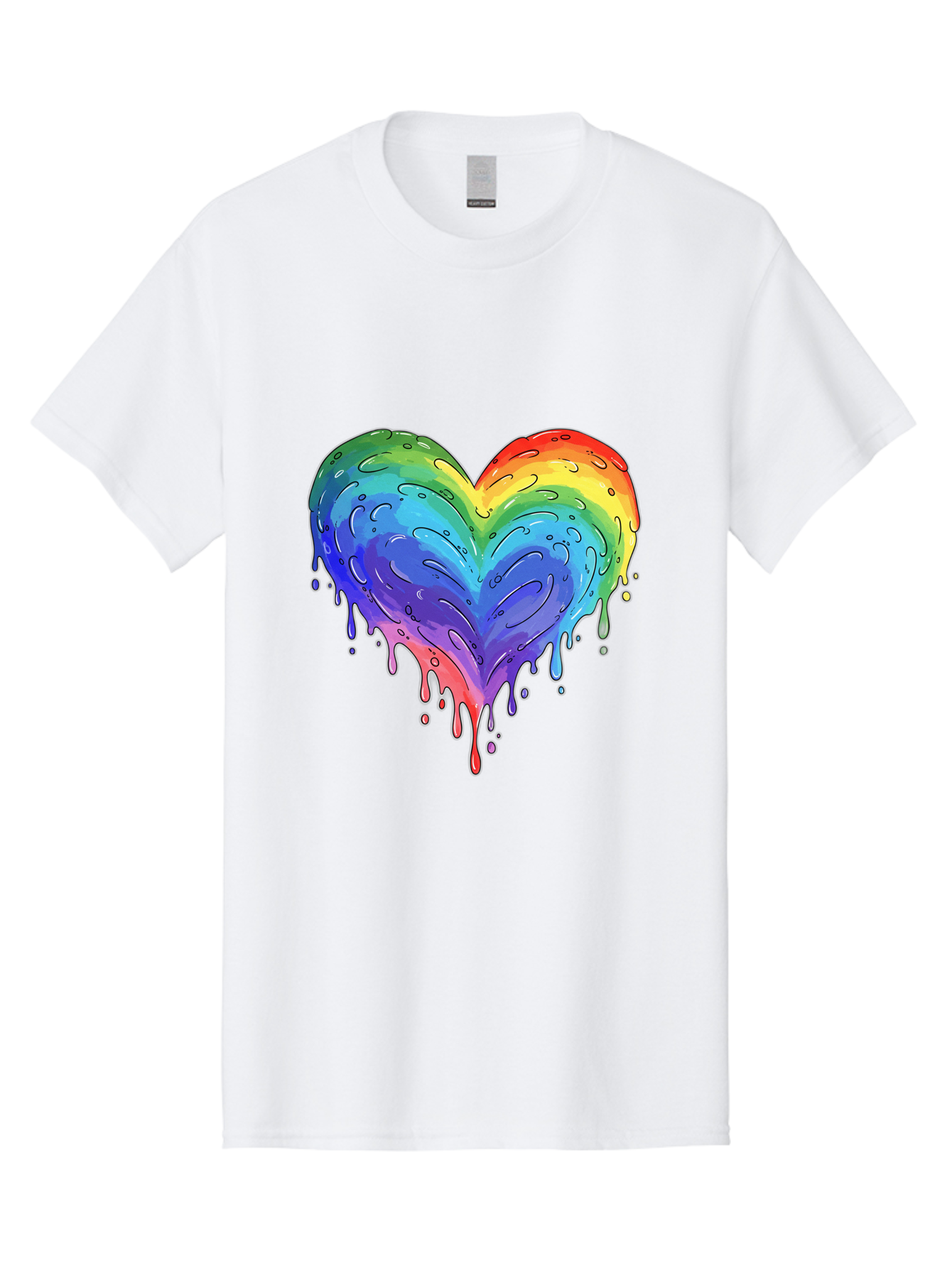 Rainbow-Dripping-Heart Men'S Graphic Tee, 100% Cotton, Comfortable Casual Summer Wear, Machine Washable, Vintage Camera, Old Camera, Antique Camera, Black Camera, Classic Photography, Photography Equipment, Nostalgic Device, Film Camera, Baj727 14