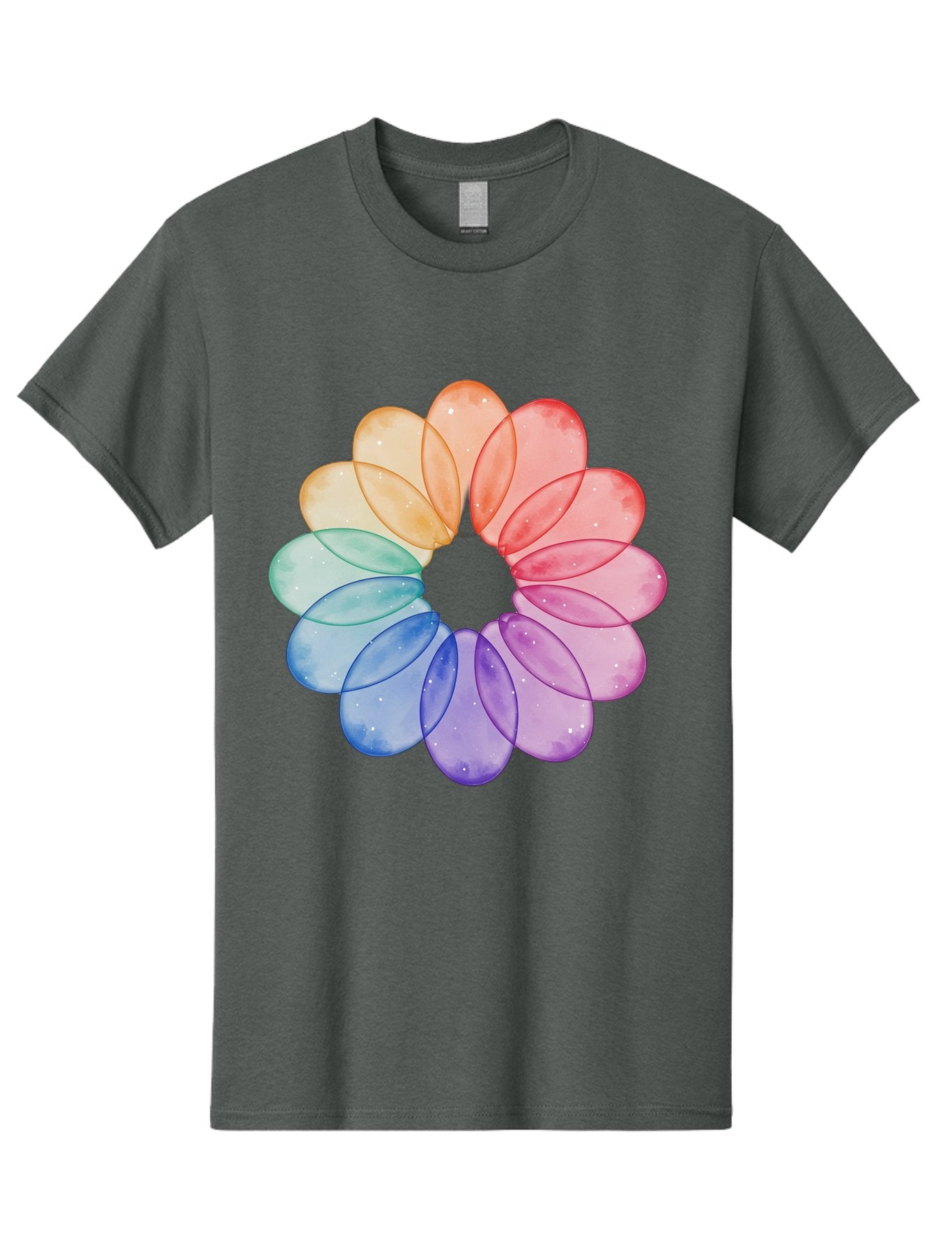 Rainbow-Flower-Petals Men'S Graphic Tee, 100% Cotton, Comfortable Casual Summer Wear, Machine Washable, Vintage Camera, Old Camera, Antique Camera, Black Camera, Classic Photography, Photography Equipment, Nostalgic Device, Film Camera, Baj728 13