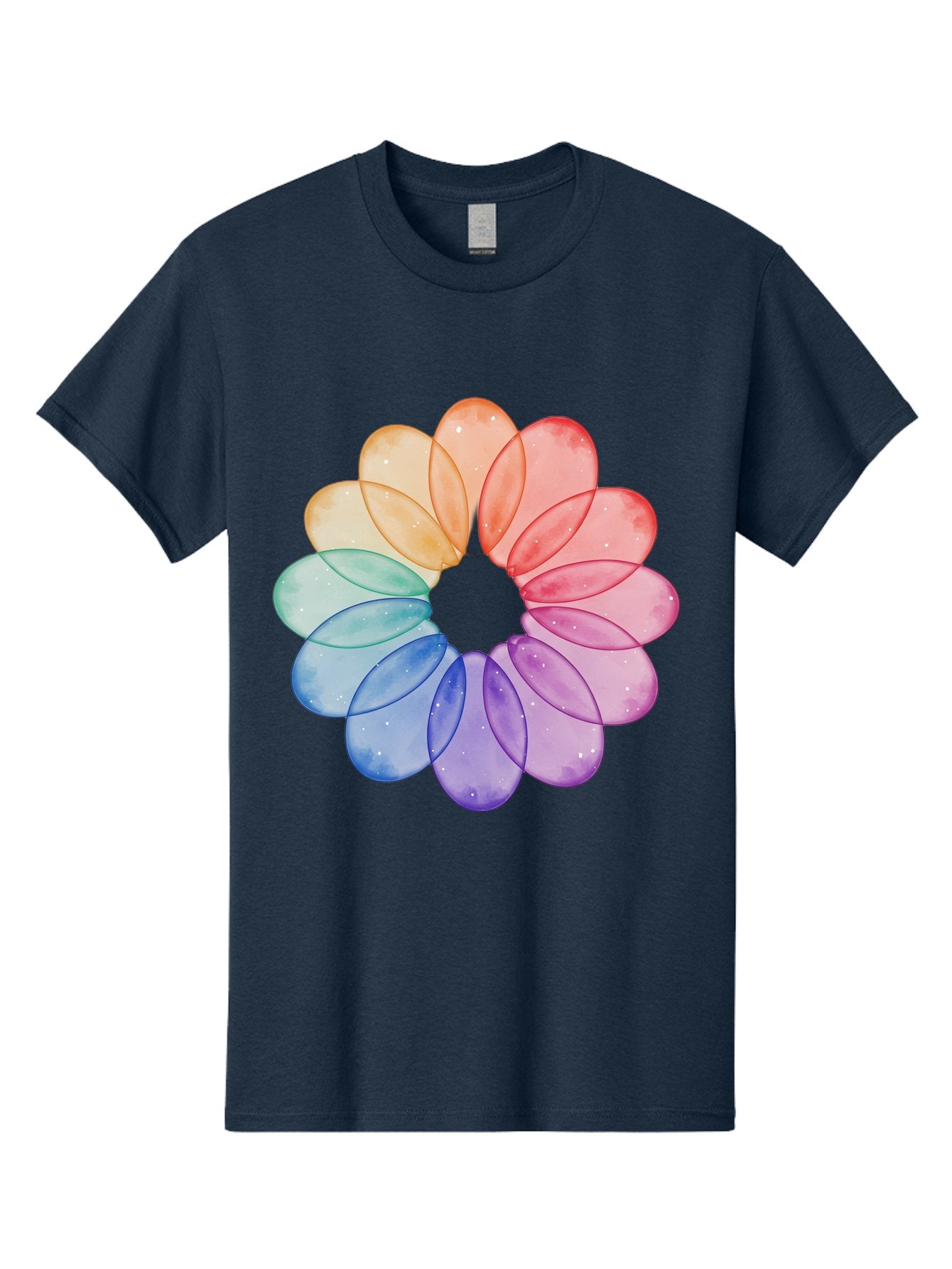 Rainbow-Flower-Petals Men'S Graphic Tee, 100% Cotton, Comfortable Casual Summer Wear, Machine Washable, Vintage Camera, Old Camera, Antique Camera, Black Camera, Classic Photography, Photography Equipment, Nostalgic Device, Film Camera, Baj728 9