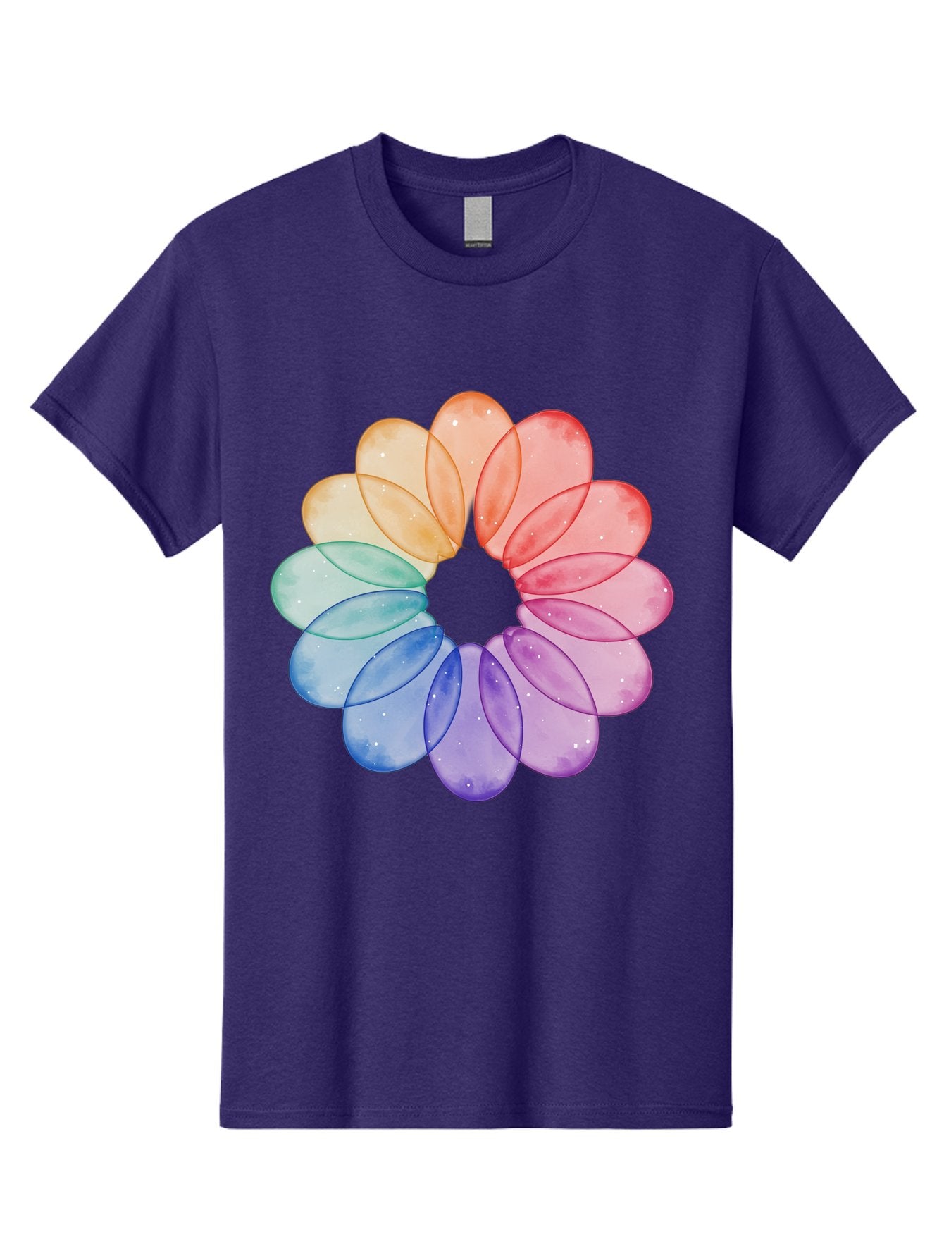 Rainbow-Flower-Petals Men'S Graphic Tee, 100% Cotton, Comfortable Casual Summer Wear, Machine Washable, Vintage Camera, Old Camera, Antique Camera, Black Camera, Classic Photography, Photography Equipment, Nostalgic Device, Film Camera, Baj728 6