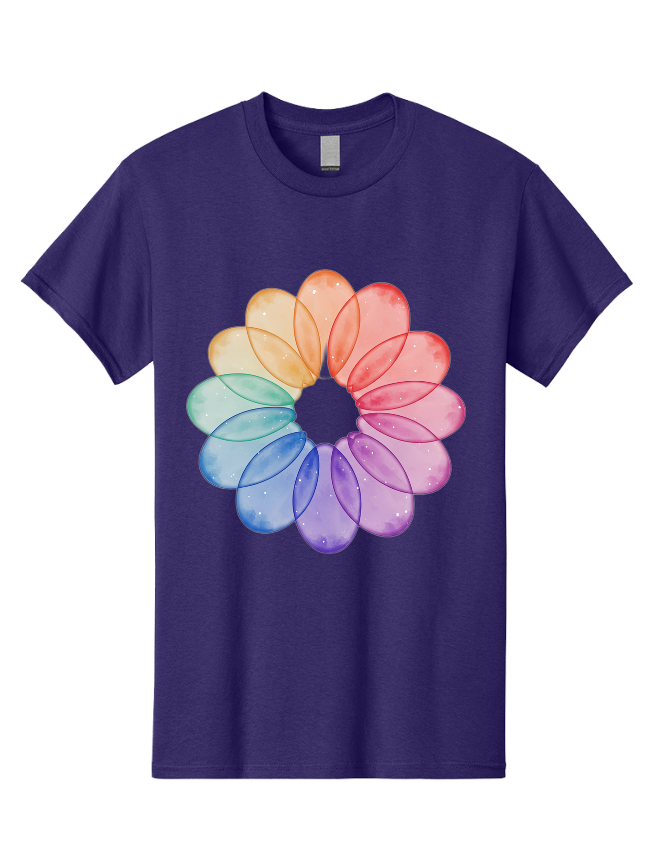 Rainbow-Flower-Petals Men'S Graphic Tee, 100% Cotton, Comfortable Casual Summer Wear, Machine Washable, Vintage Camera, Old Camera, Antique Camera, Black Camera, Classic Photography, Photography Equipment, Nostalgic Device, Film Camera, Baj728 7