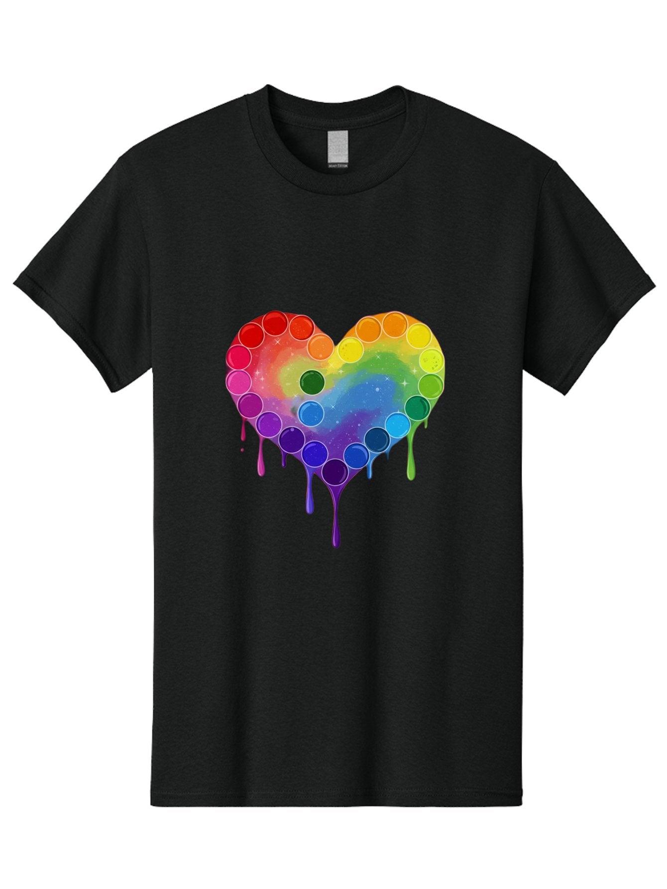 Rainbow-Heart-1 Men'S Graphic Tee, 100% Cotton, Comfortable Casual Summer Wear, Machine Washable, Vintage Camera, Old Camera, Antique Camera, Black Camera, Classic Photography, Photography Equipment, Nostalgic Device, Film Camera, Camera Art Baj729 13