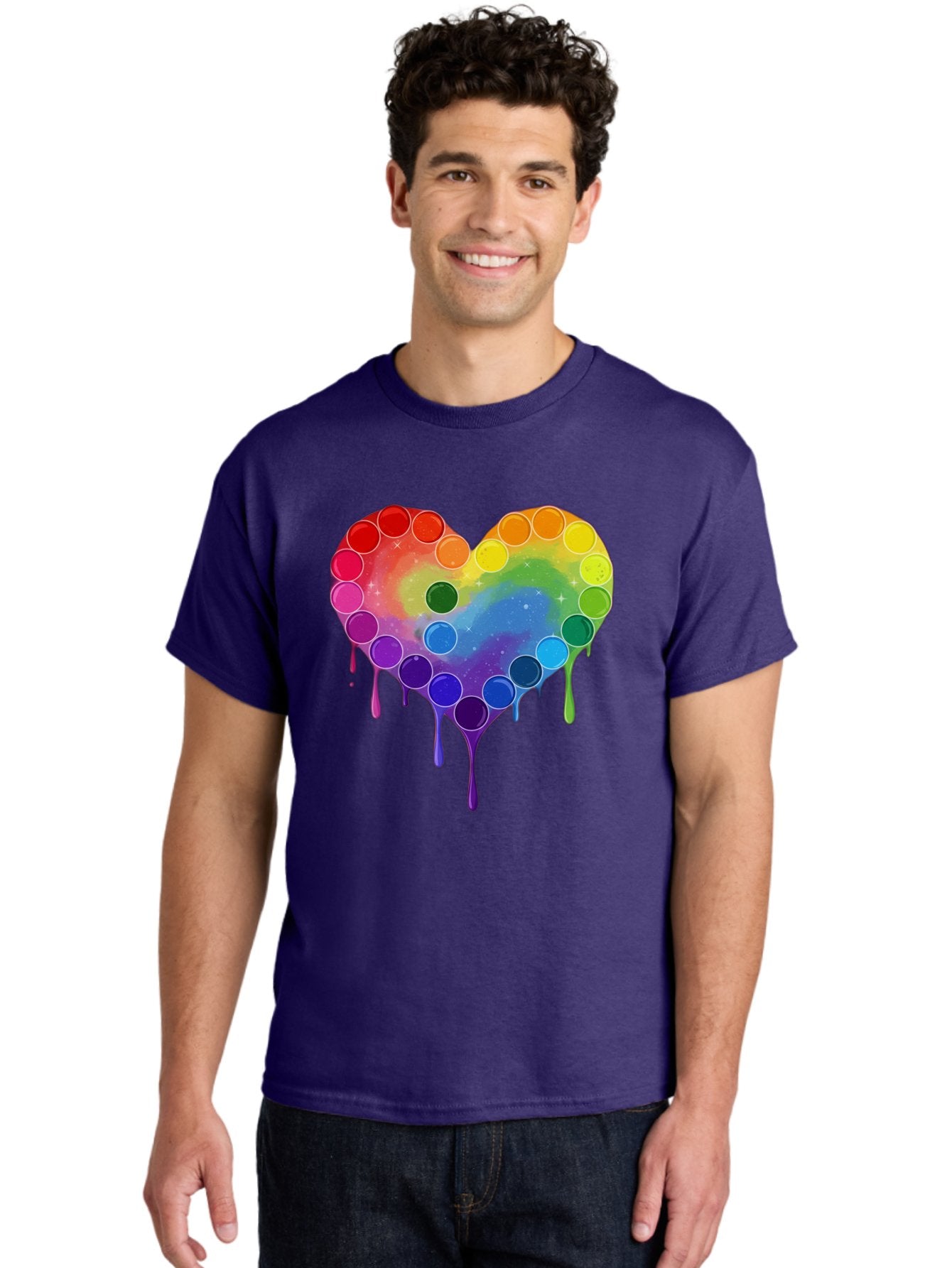 Rainbow-Heart-1 Men'S Graphic Tee, 100% Cotton, Comfortable Casual Summer Wear, Machine Washable, Vintage Camera, Old Camera, Antique Camera, Black Camera, Classic Photography, Photography Equipment, Nostalgic Device, Film Camera, Camera Art Baj729 28