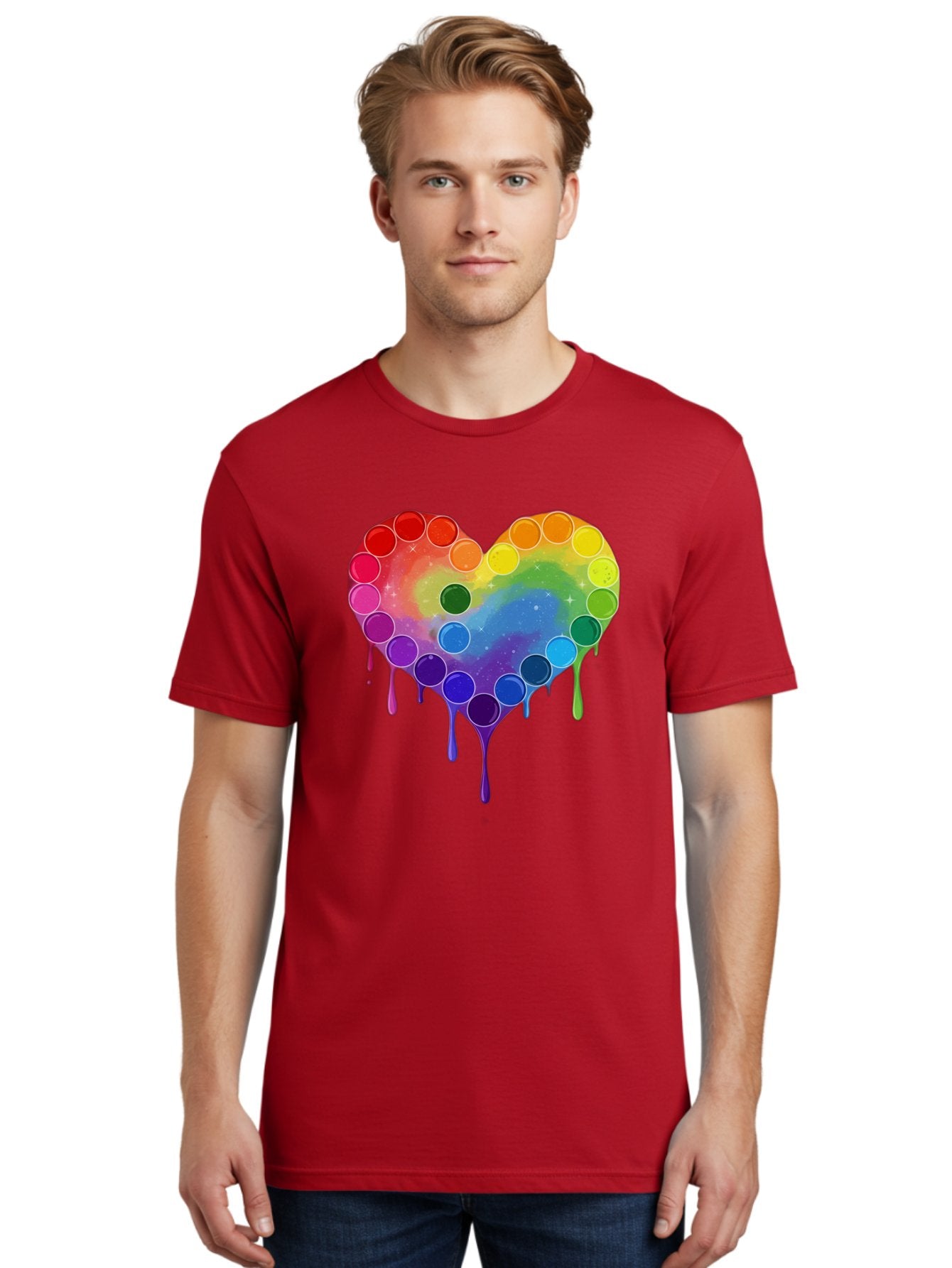 Rainbow-Heart-1 Men'S Graphic Tee, 100% Cotton, Comfortable Casual Summer Wear, Machine Washable, Vintage Camera, Old Camera, Antique Camera, Black Camera, Classic Photography, Photography Equipment, Nostalgic Device, Film Camera, Camera Art Baj729 30