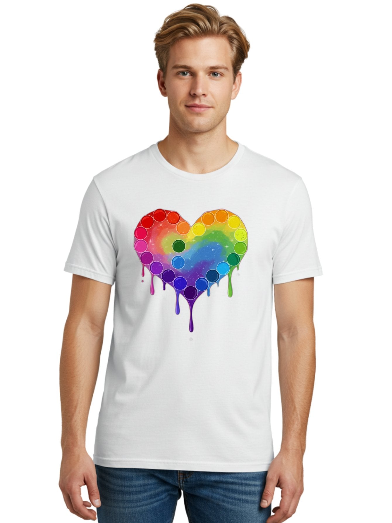 Rainbow-Heart-1 Men'S Graphic Tee, 100% Cotton, Comfortable Casual Summer Wear, Machine Washable, Vintage Camera, Old Camera, Antique Camera, Black Camera, Classic Photography, Photography Equipment, Nostalgic Device, Film Camera, Camera Art Baj729 27