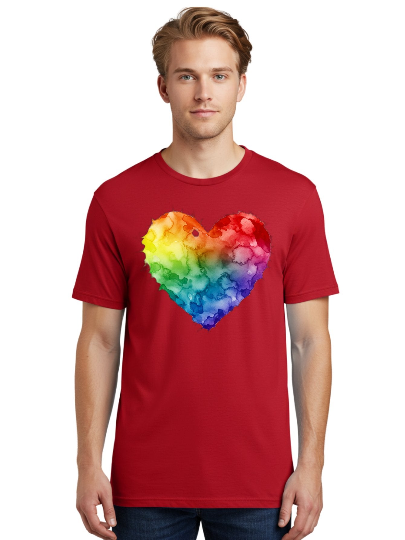 Rainbow-Heart-10 Men'S Graphic Tee, 100% Cotton, Comfortable Casual Summer Wear, Machine Washable, Vintage Camera, Old Camera, Antique Camera, Black Camera, Classic Photography, Photography Equipment, Nostalgic Device, Film Camera, Camera Art Baj730 25