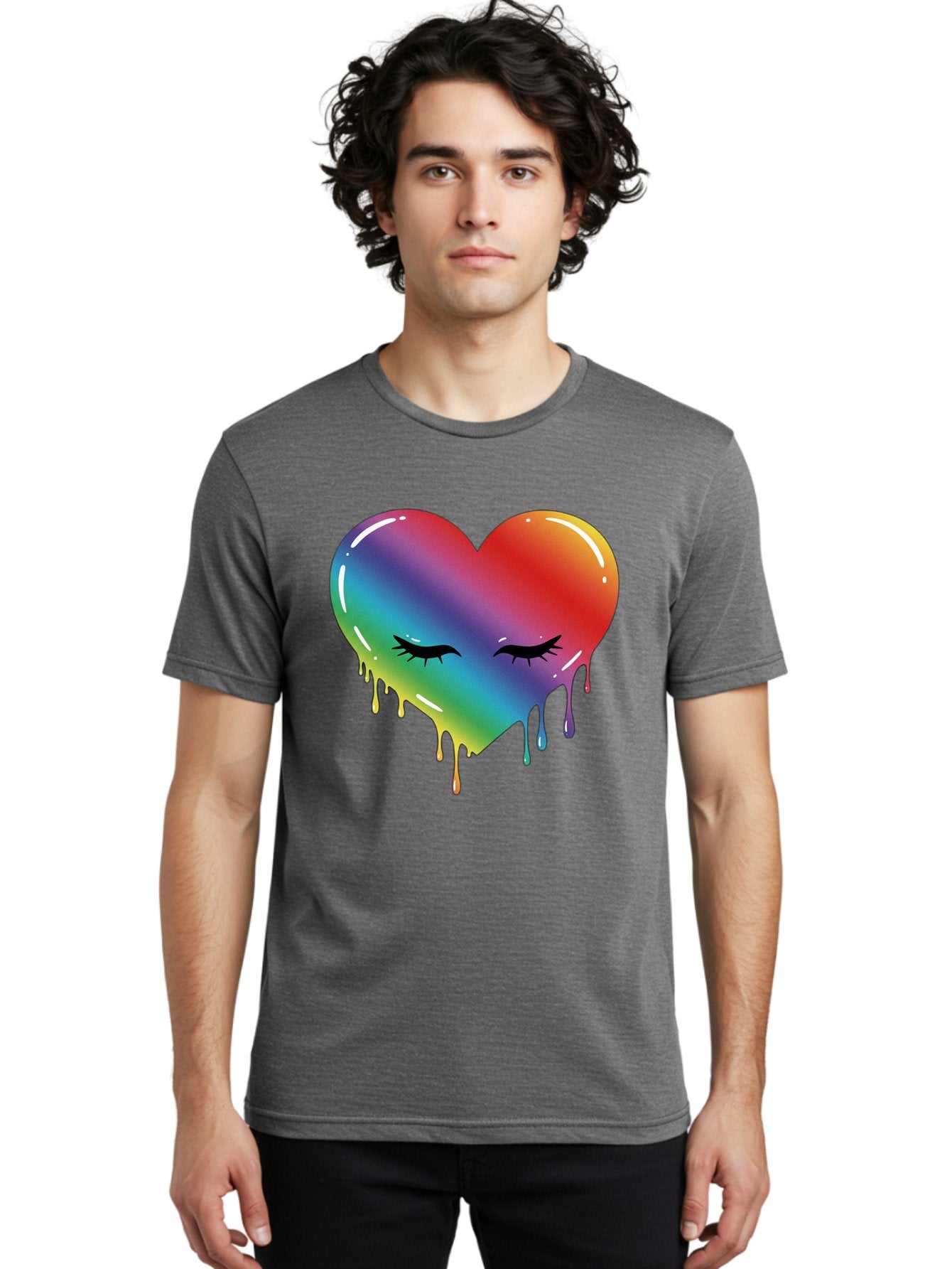 Rainbow-Heart-11 Men'S Graphic Tee, 100% Cotton, Comfortable Casual Summer Wear, Machine Washable, Vintage Camera, Old Camera, Antique Camera, Black Camera, Classic Photography, Photography Equipment, Nostalgic Device, Film Camera, Camera Art Baj731 28