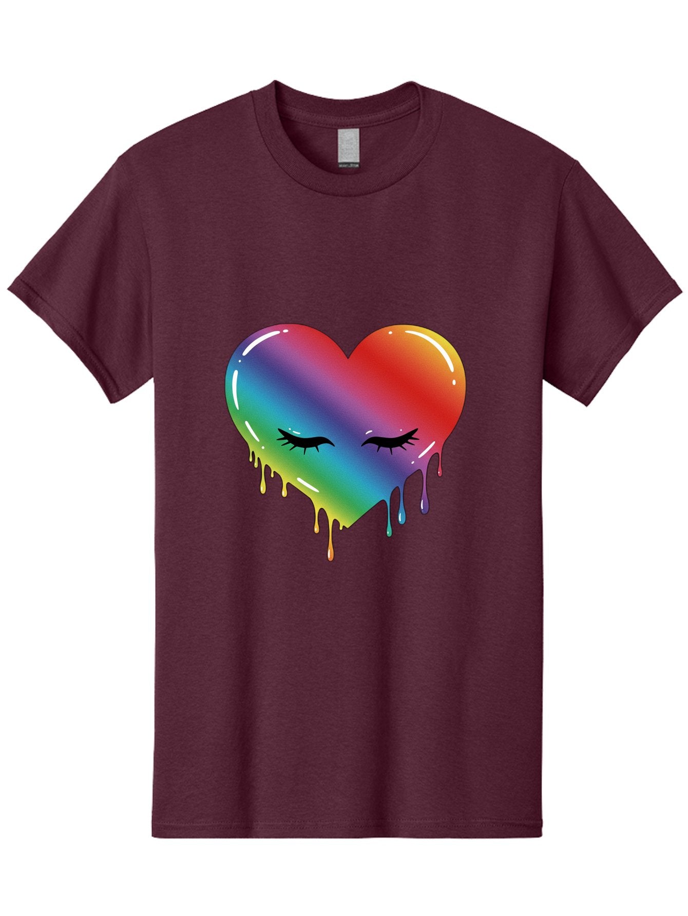 Rainbow-Heart-11 Men'S Graphic Tee, 100% Cotton, Comfortable Casual Summer Wear, Machine Washable, Vintage Camera, Old Camera, Antique Camera, Black Camera, Classic Photography, Photography Equipment, Nostalgic Device, Film Camera, Camera Art Baj731